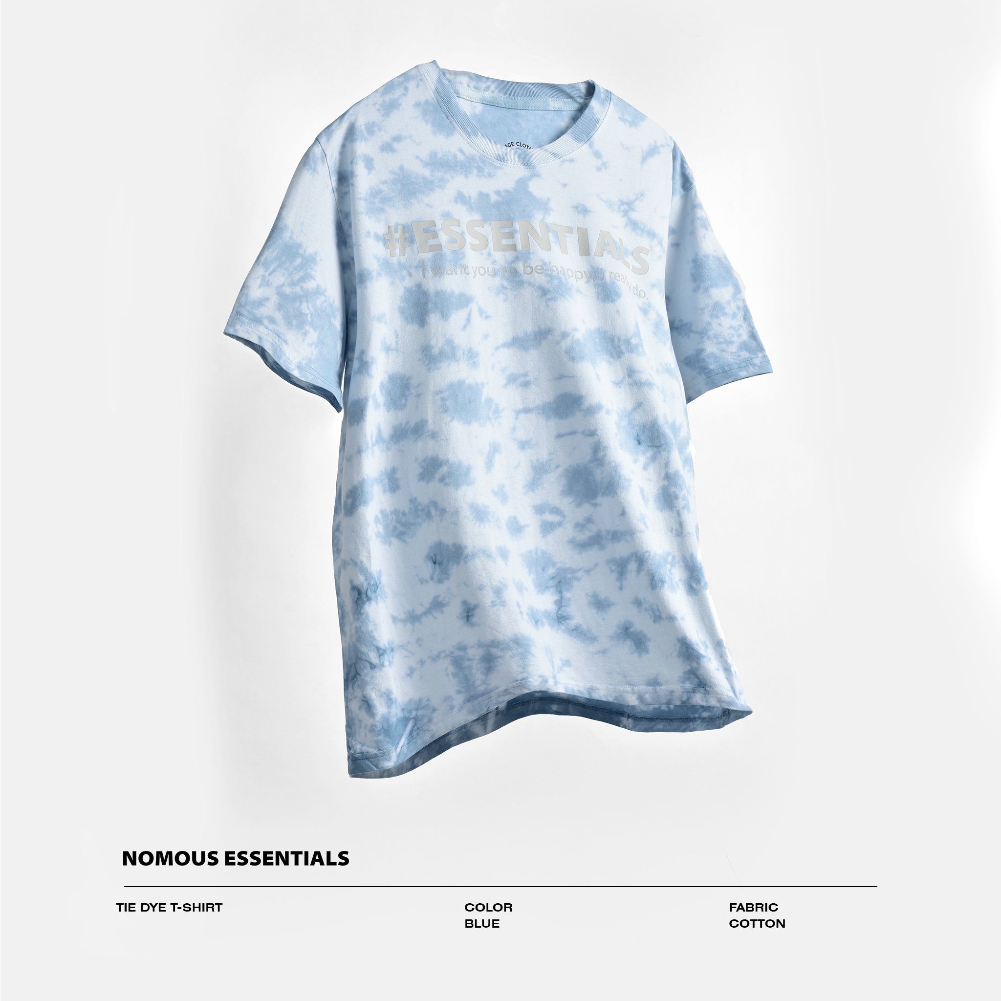 Áo thun NOMOUS ESSENTIALS blue tie dye