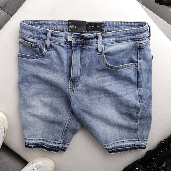 Quần short jeans BOUTON mix blue