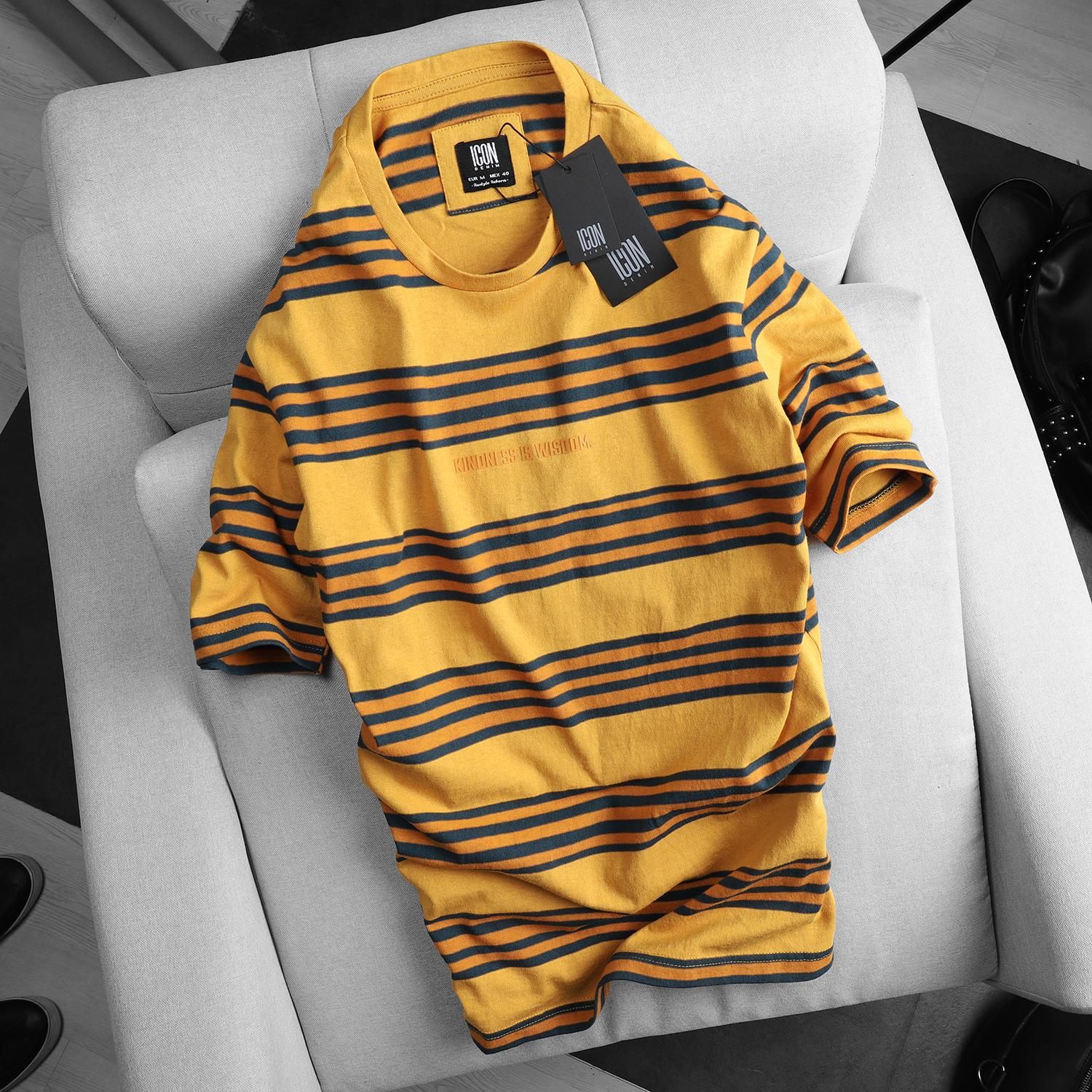 Áo thun ICON DENIM w stripes
