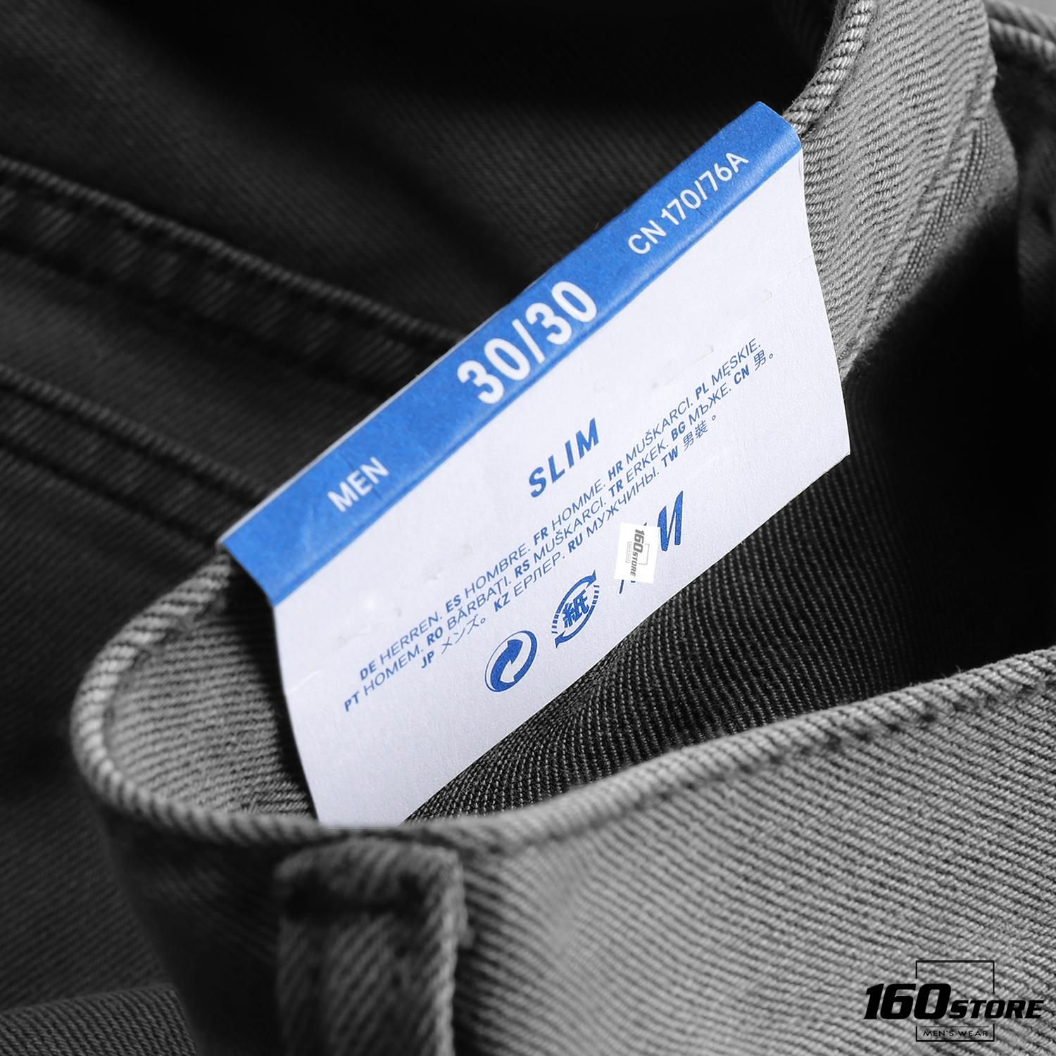 Quần jean H.M gray slim-fit