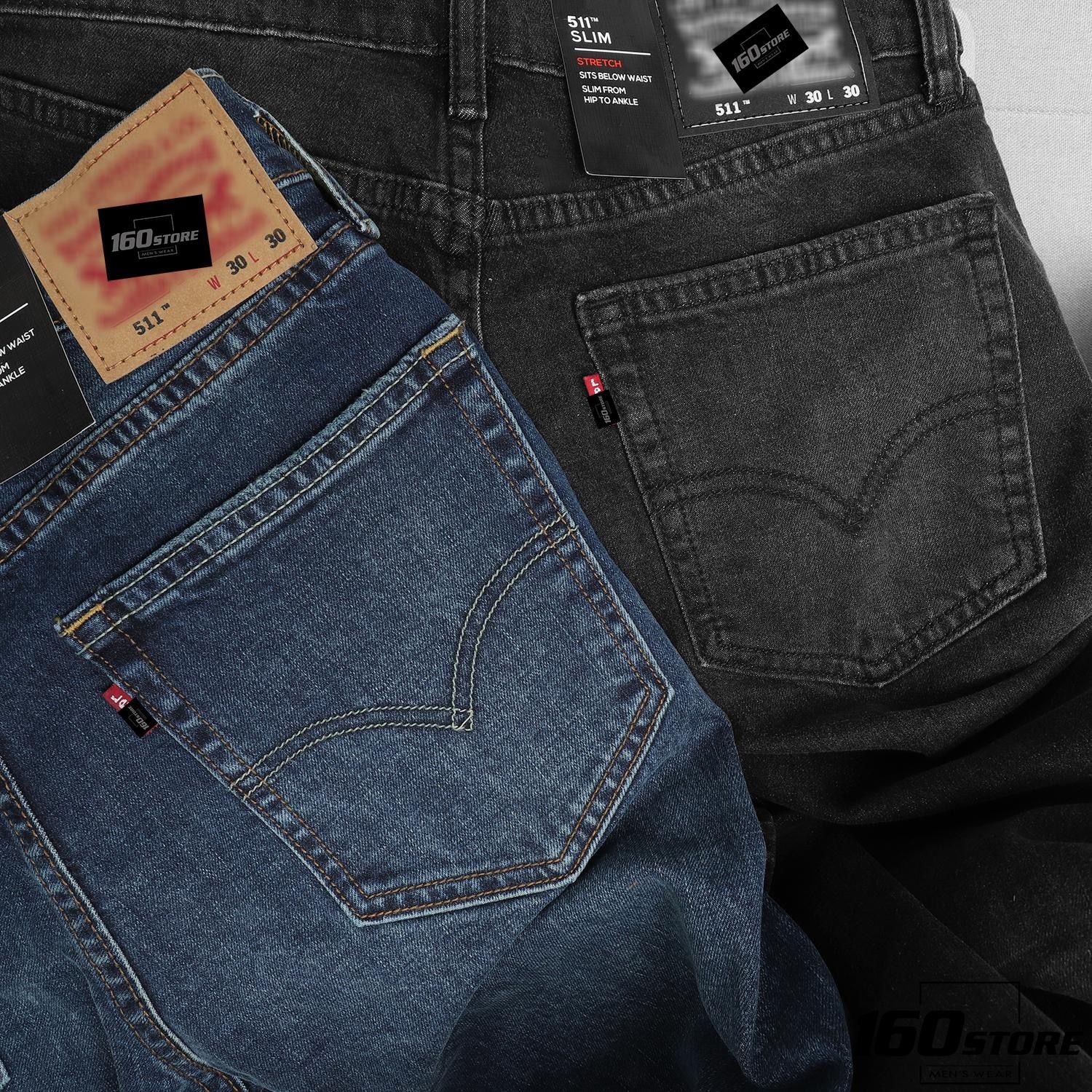 Quần jeans LVIS 511 xám đậm