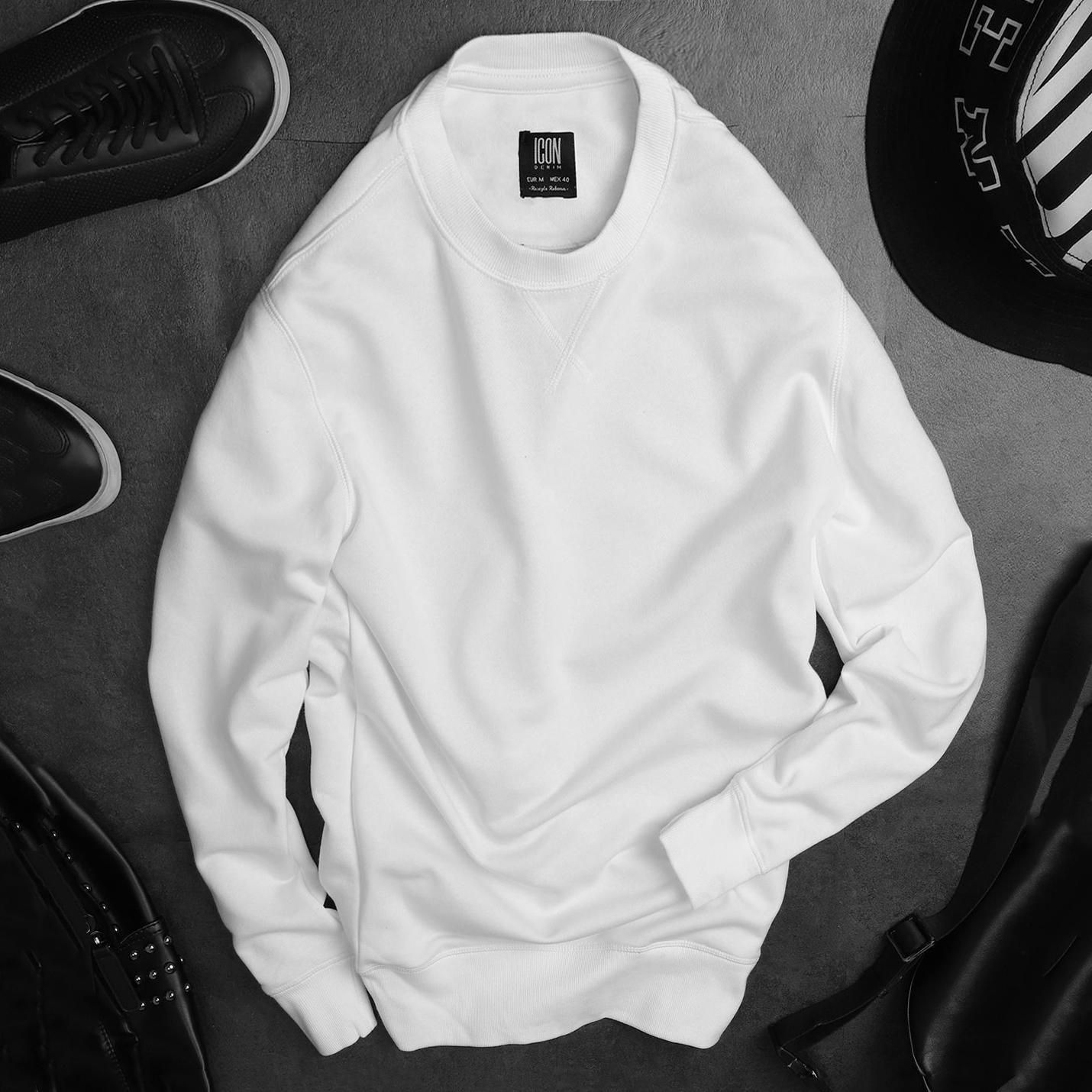 Áo nỉ (sweatshirt) ICON DENIM basic ss19