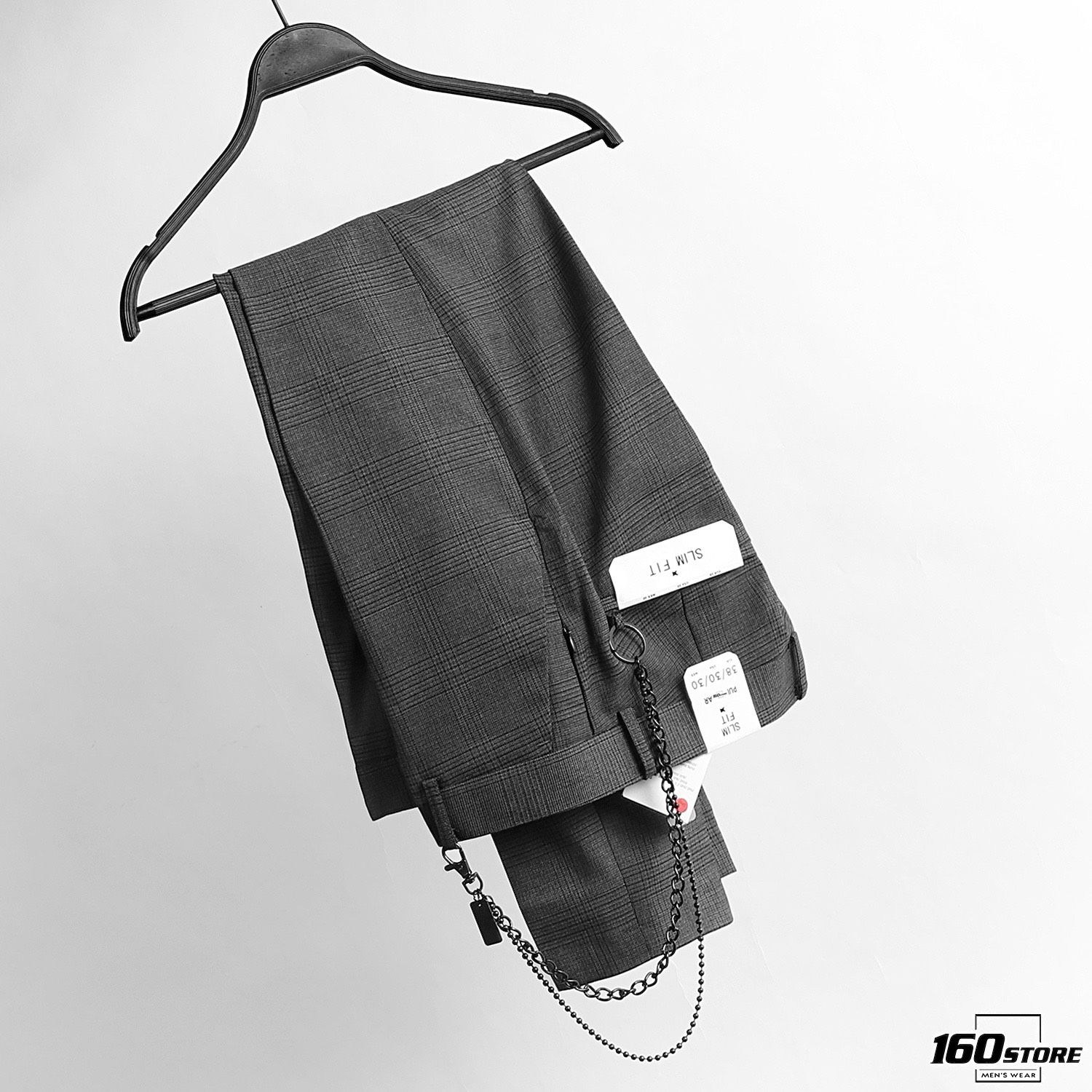 Quần tây P.B slim fit w chain