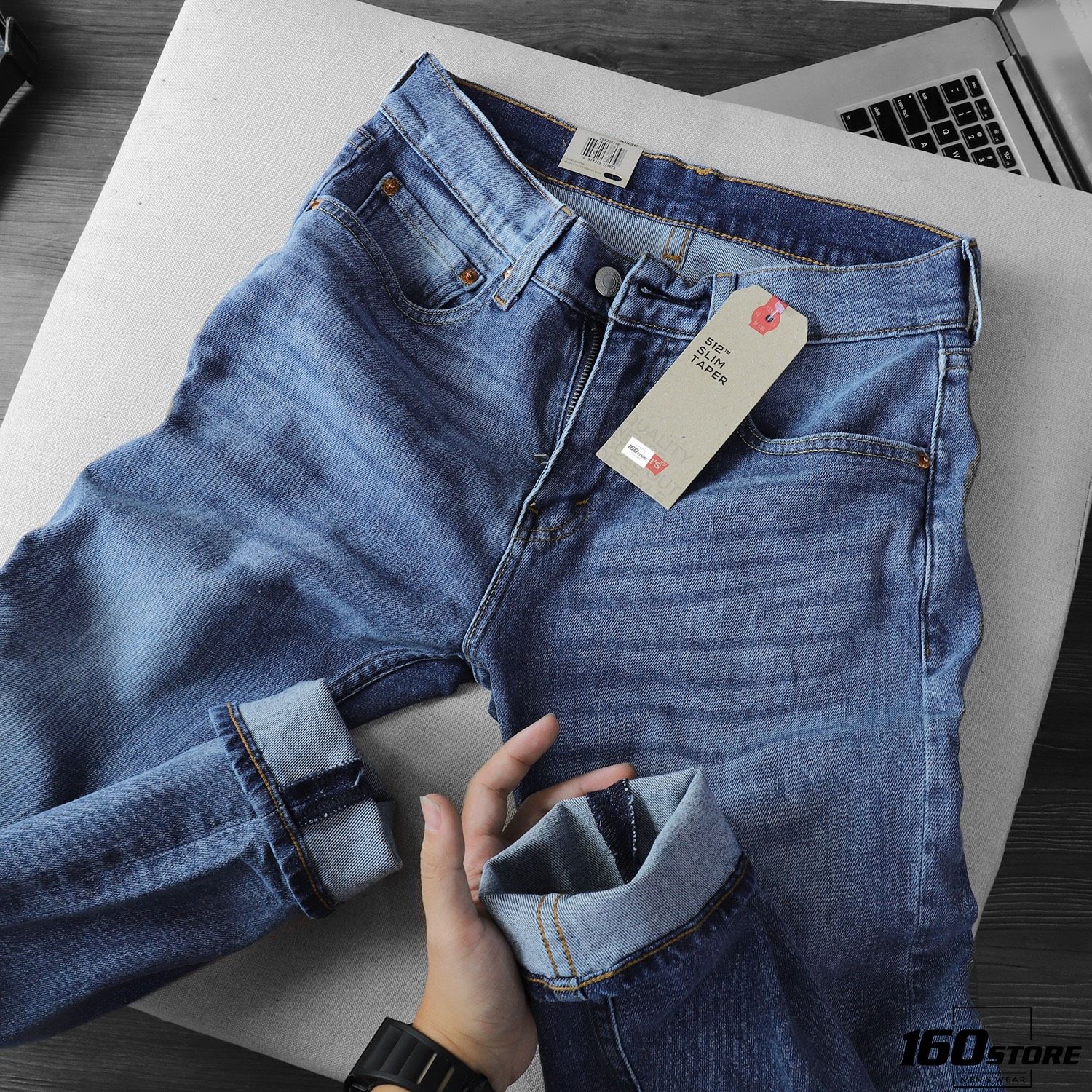 Quần Jean LVIS 512 slim taper