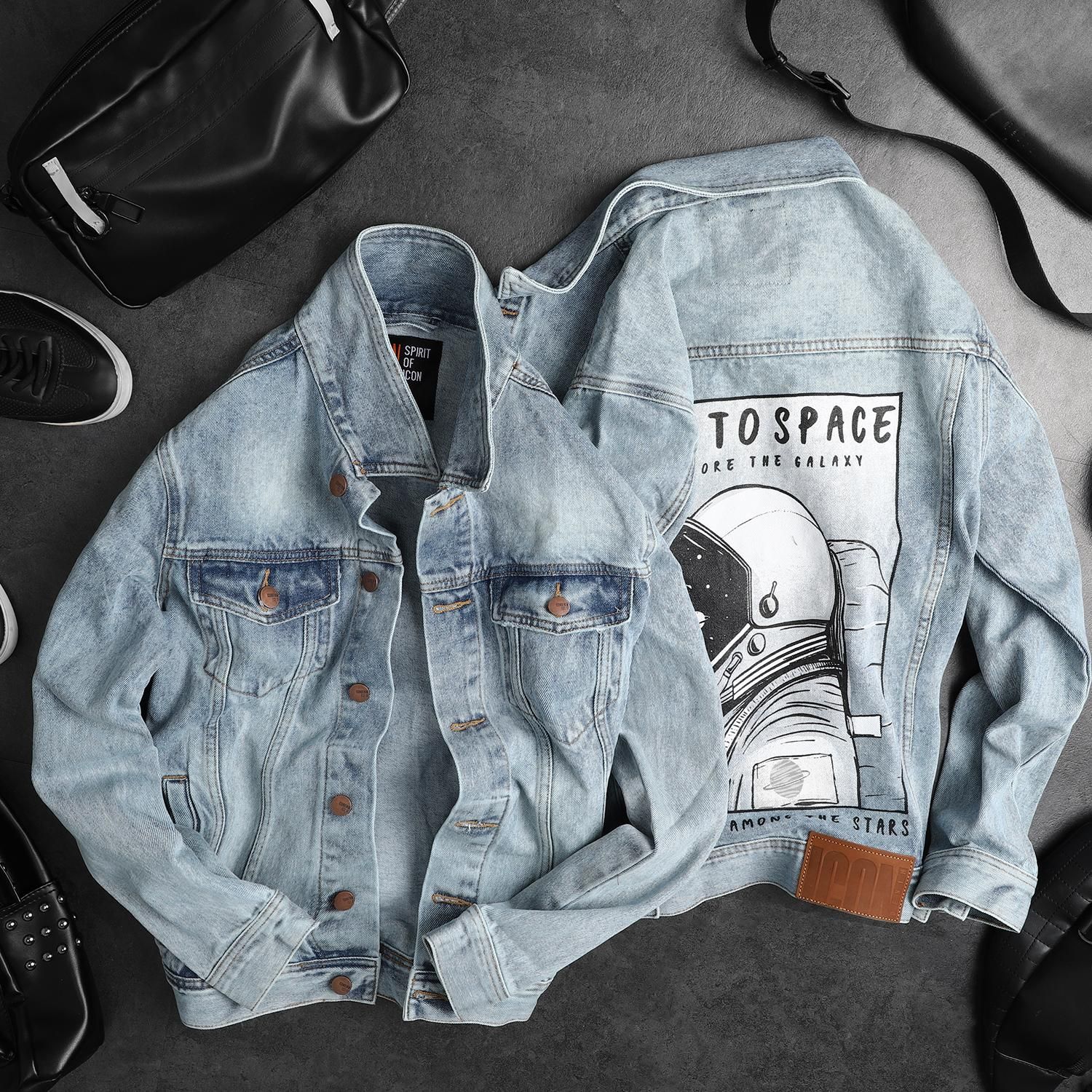 Áo khoác jean ICON DENIM Fly To Space
