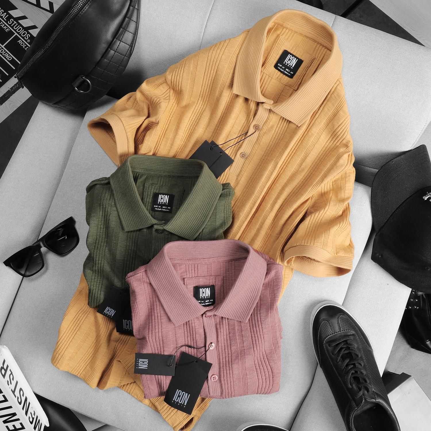 Áo polo ICON DENIM basic wooled