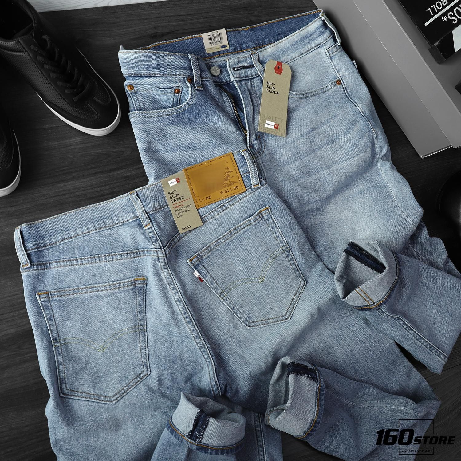 Quần jean LVIS 512 slim taper