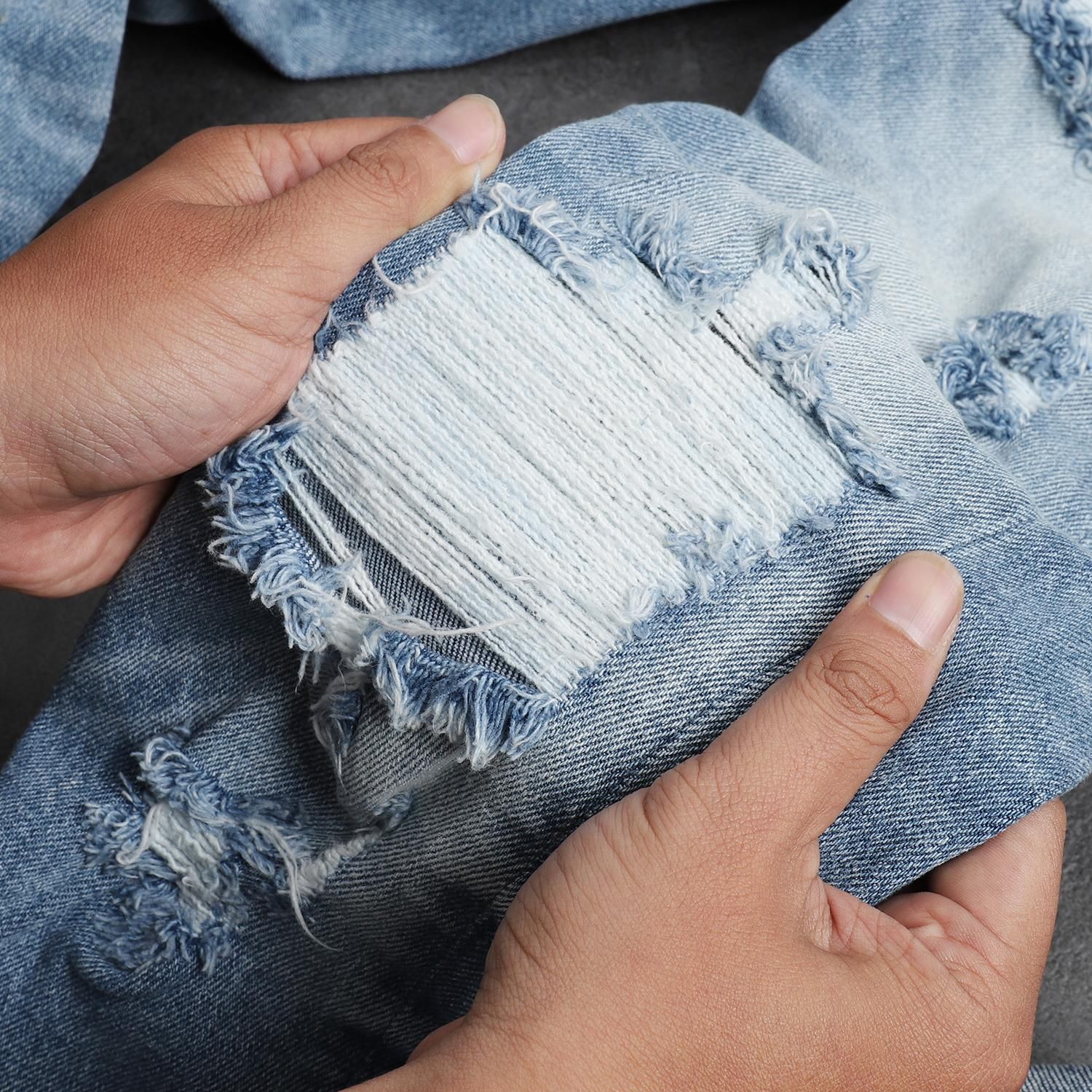 Quần jean ICON DENIM ripped slim fit