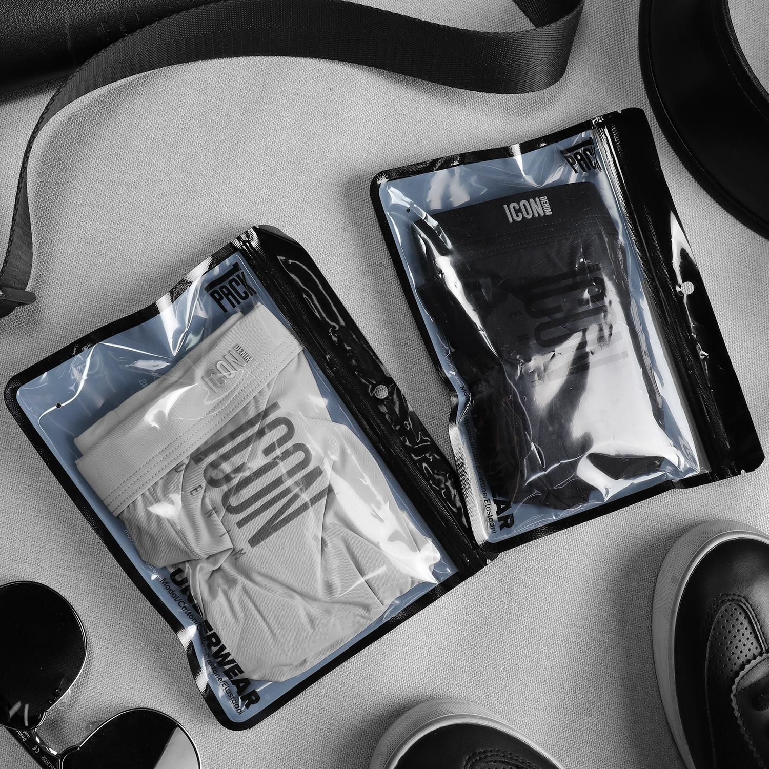 Boxer ICON DENIM Black - Gray