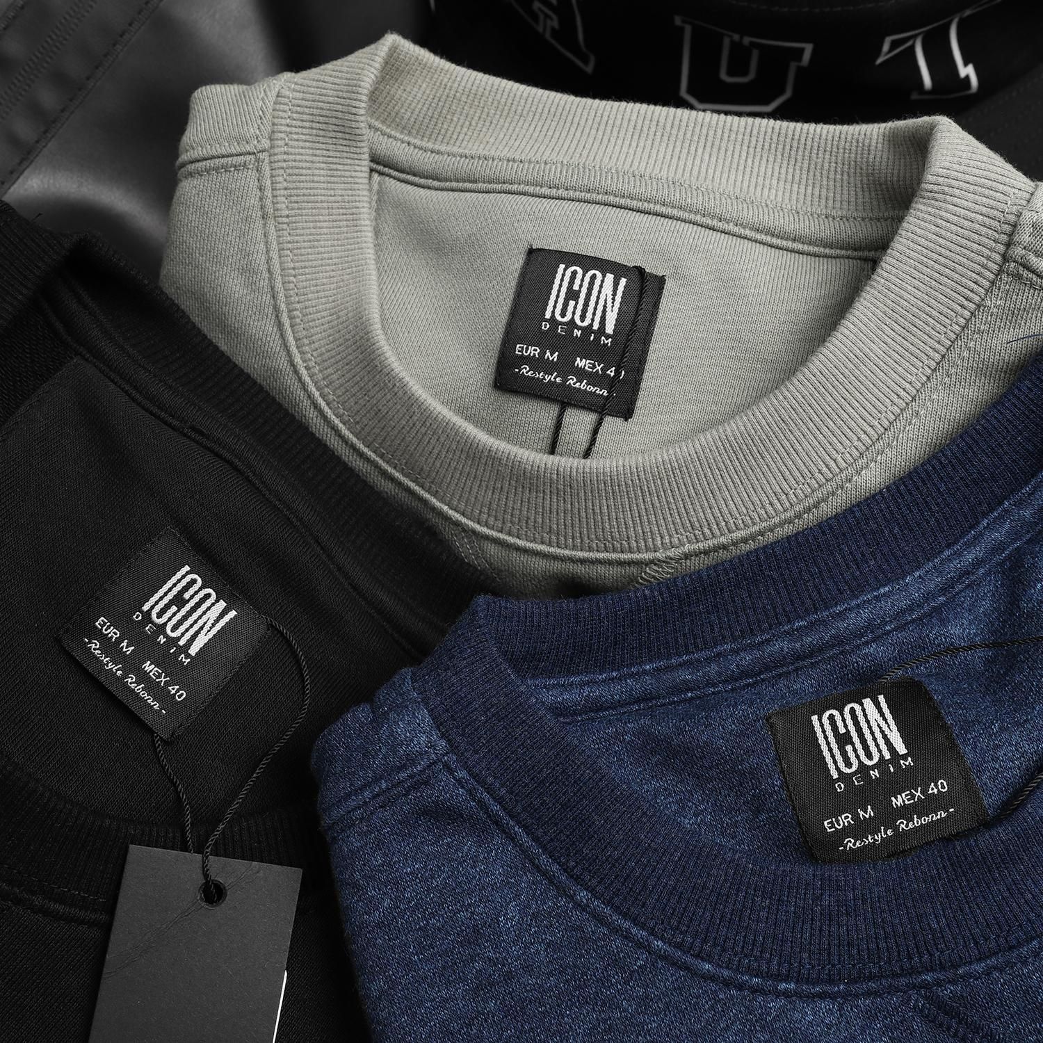 Áo nỉ (sweatshirt) ICON DENIM basic ss19