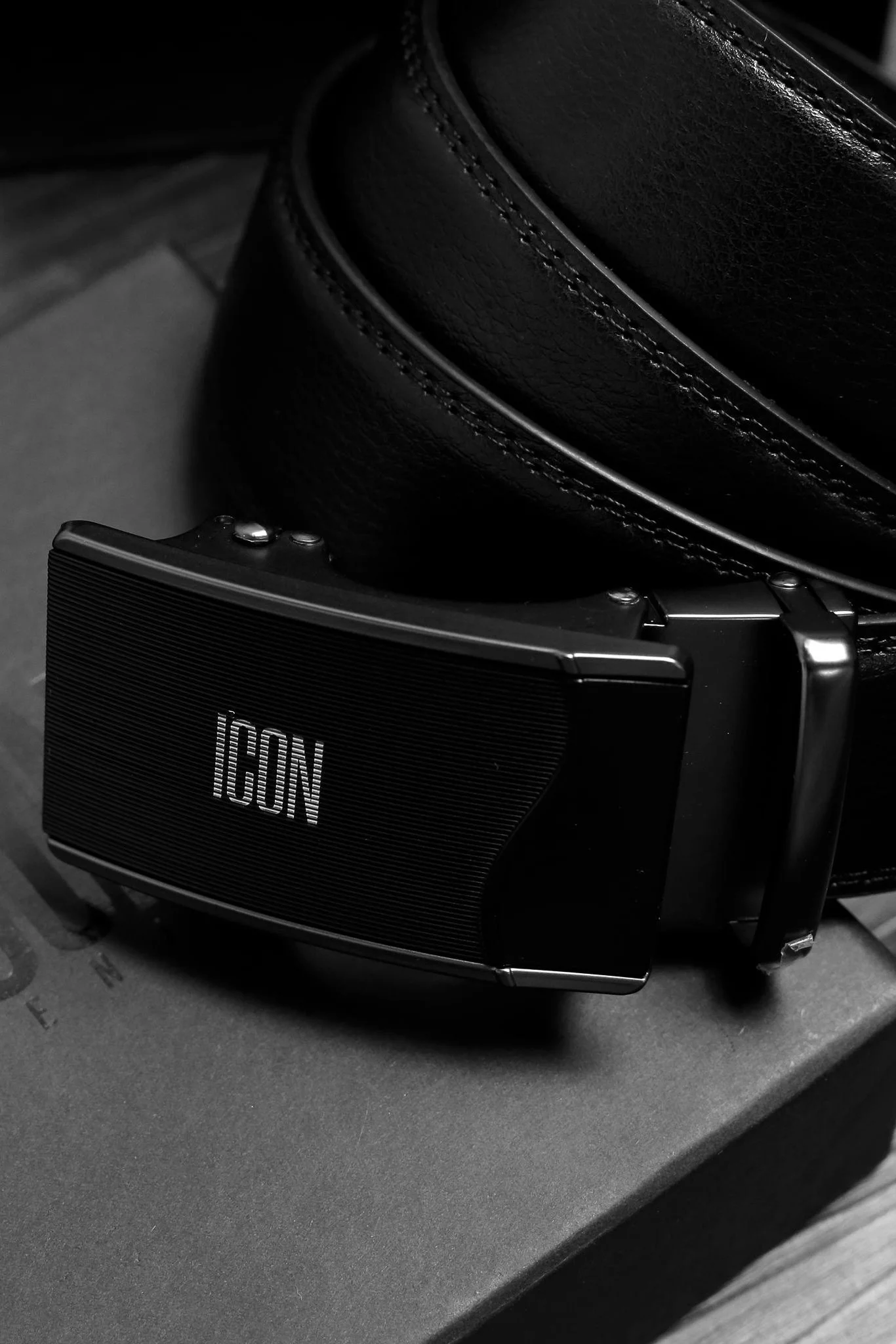 Thắt lưng ICON DENIM Black Ashlar