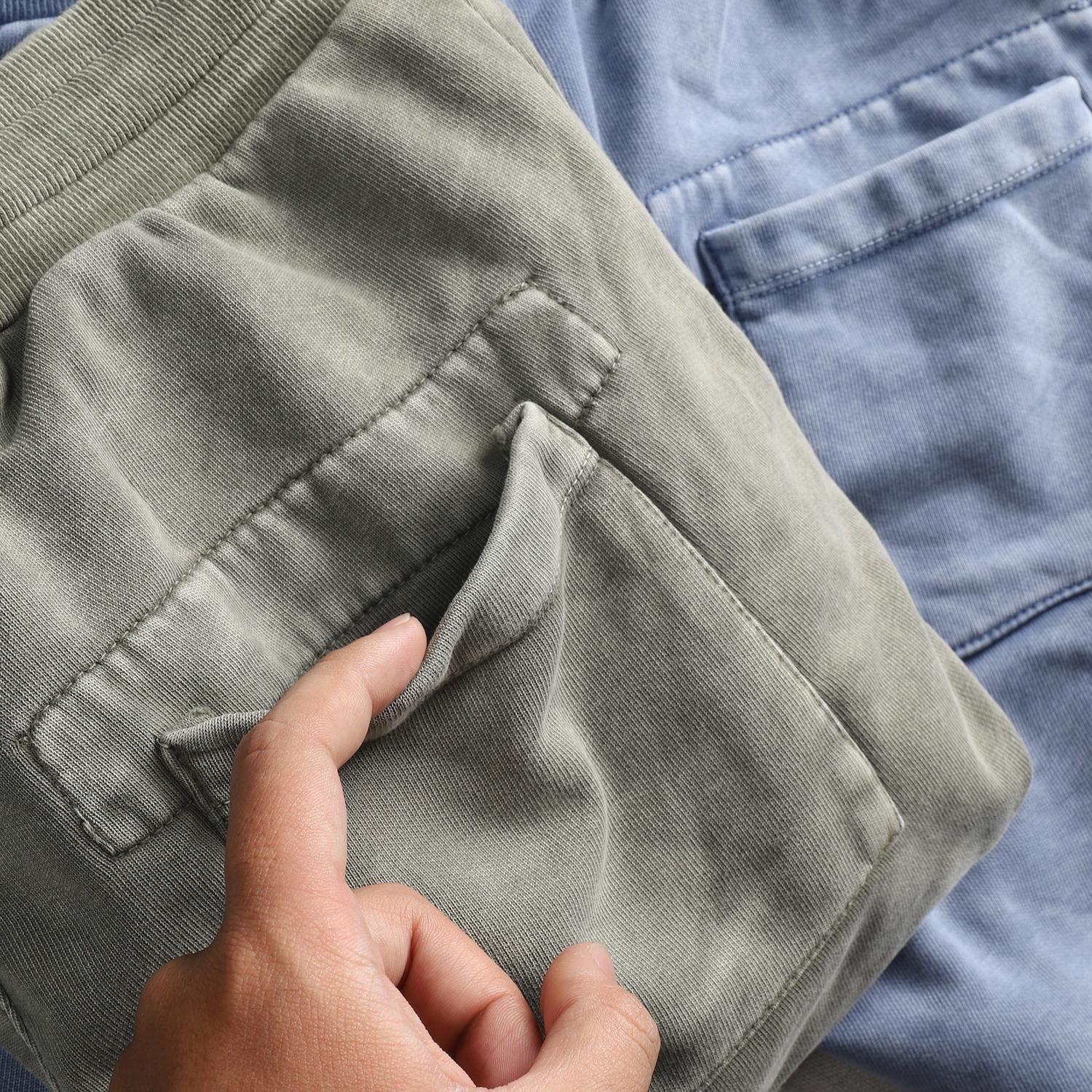 Quần short nỉ ICON DENIM wash