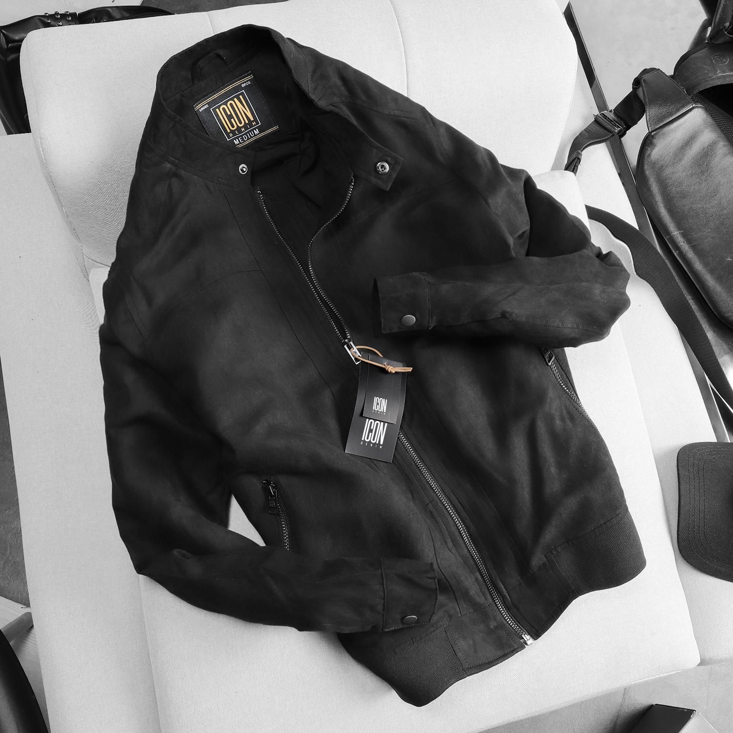Áo khoác ICON DENIM da lộn