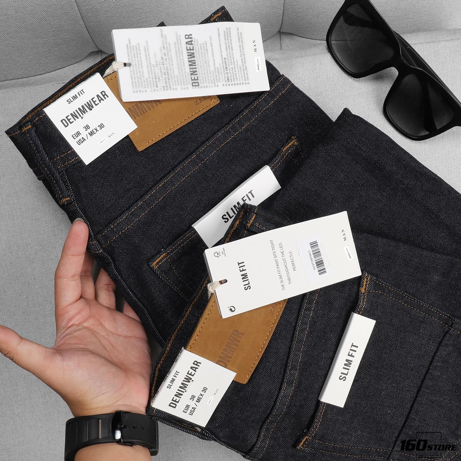 Quần jean ZRA dark blue slim fit