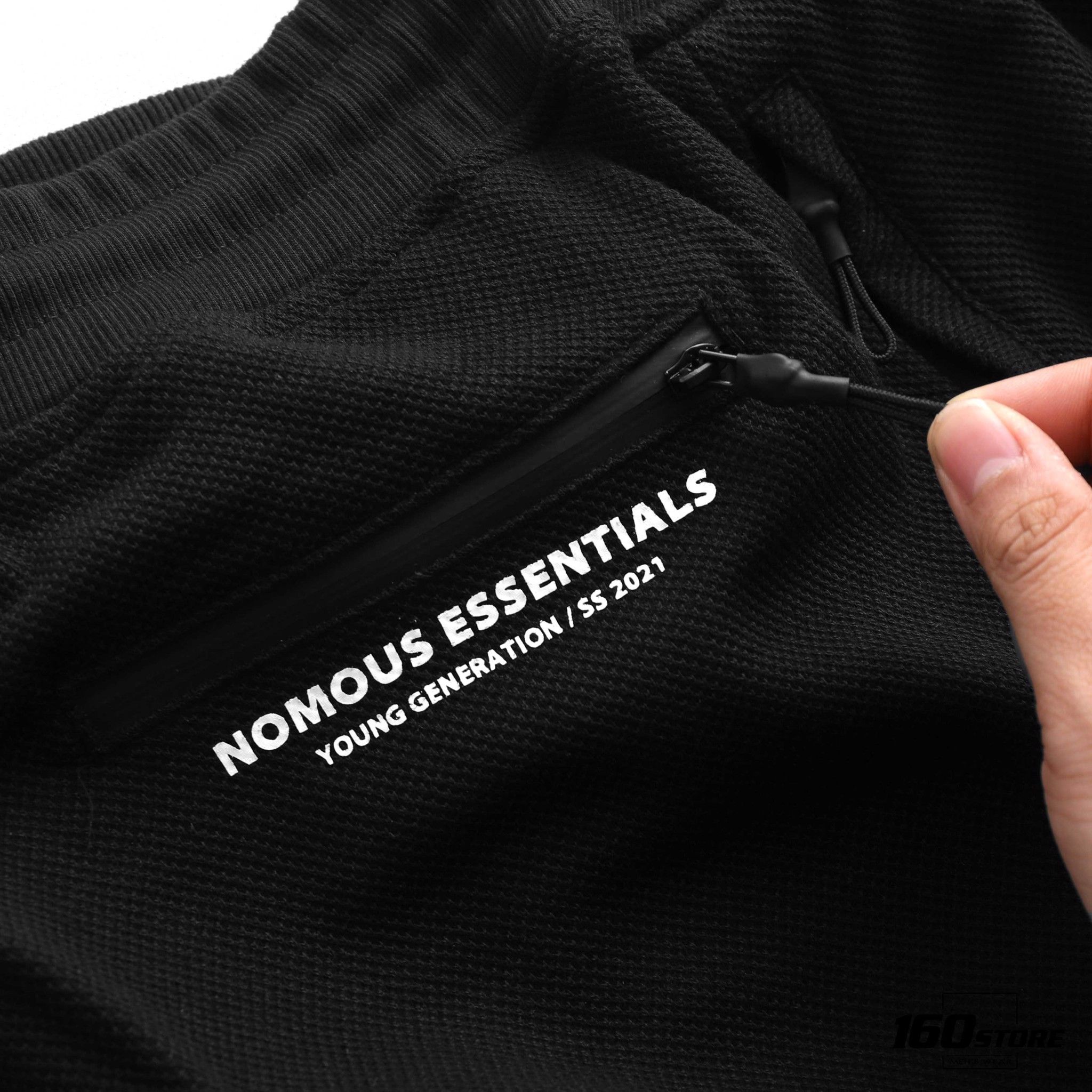Quần Short NOMOUS ESSENTIALS Pique Black