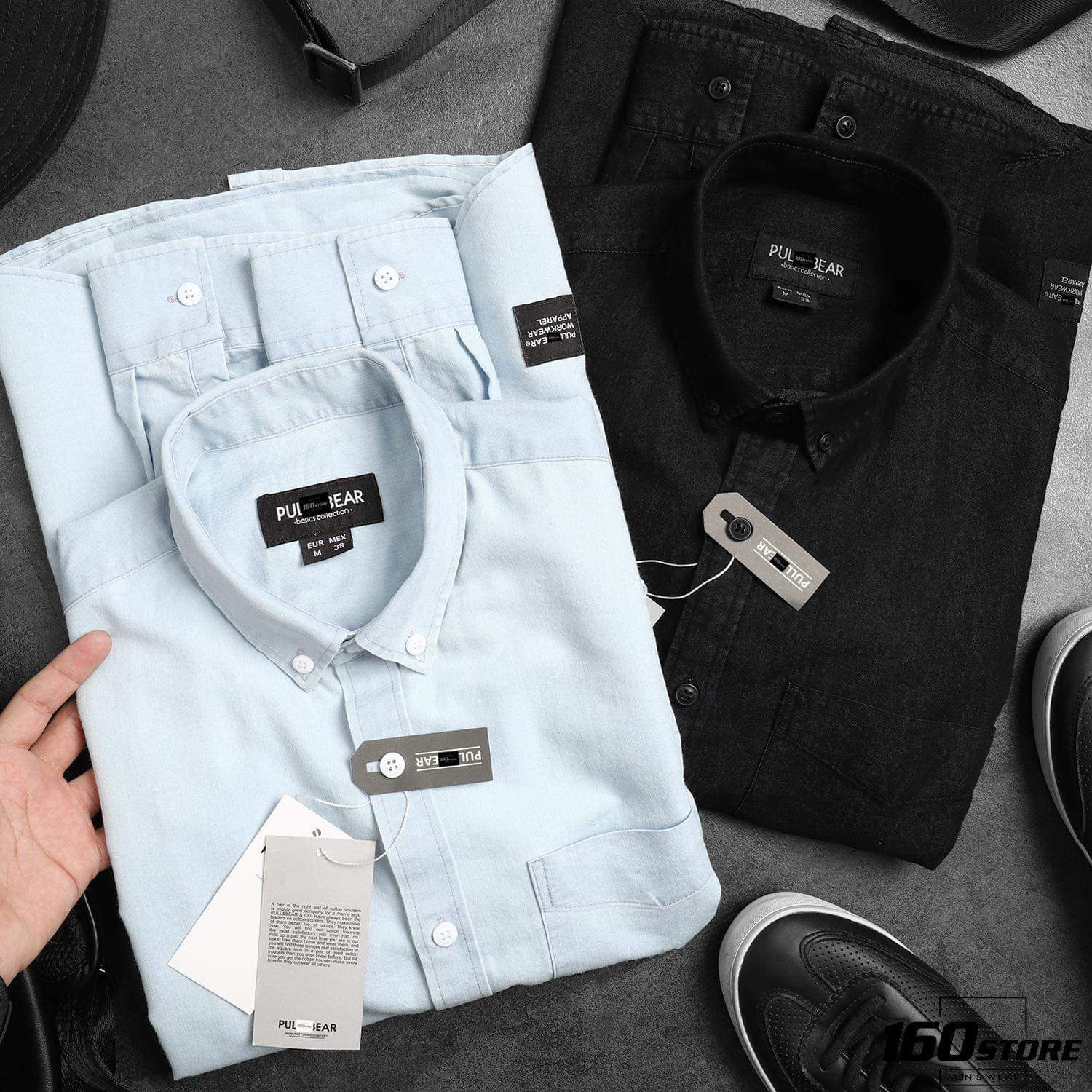 Áo sơmi denim P.B