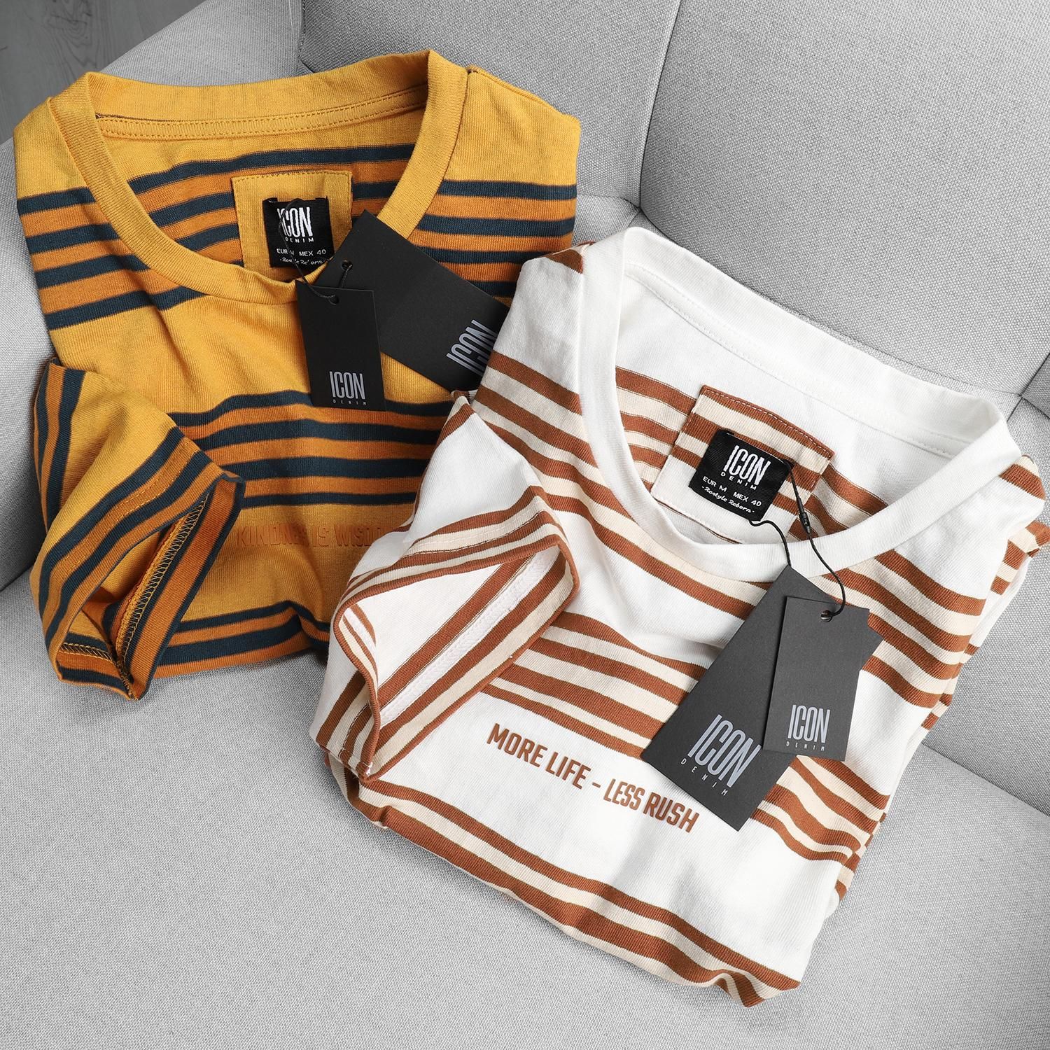 Áo thun ICON DENIM w stripes