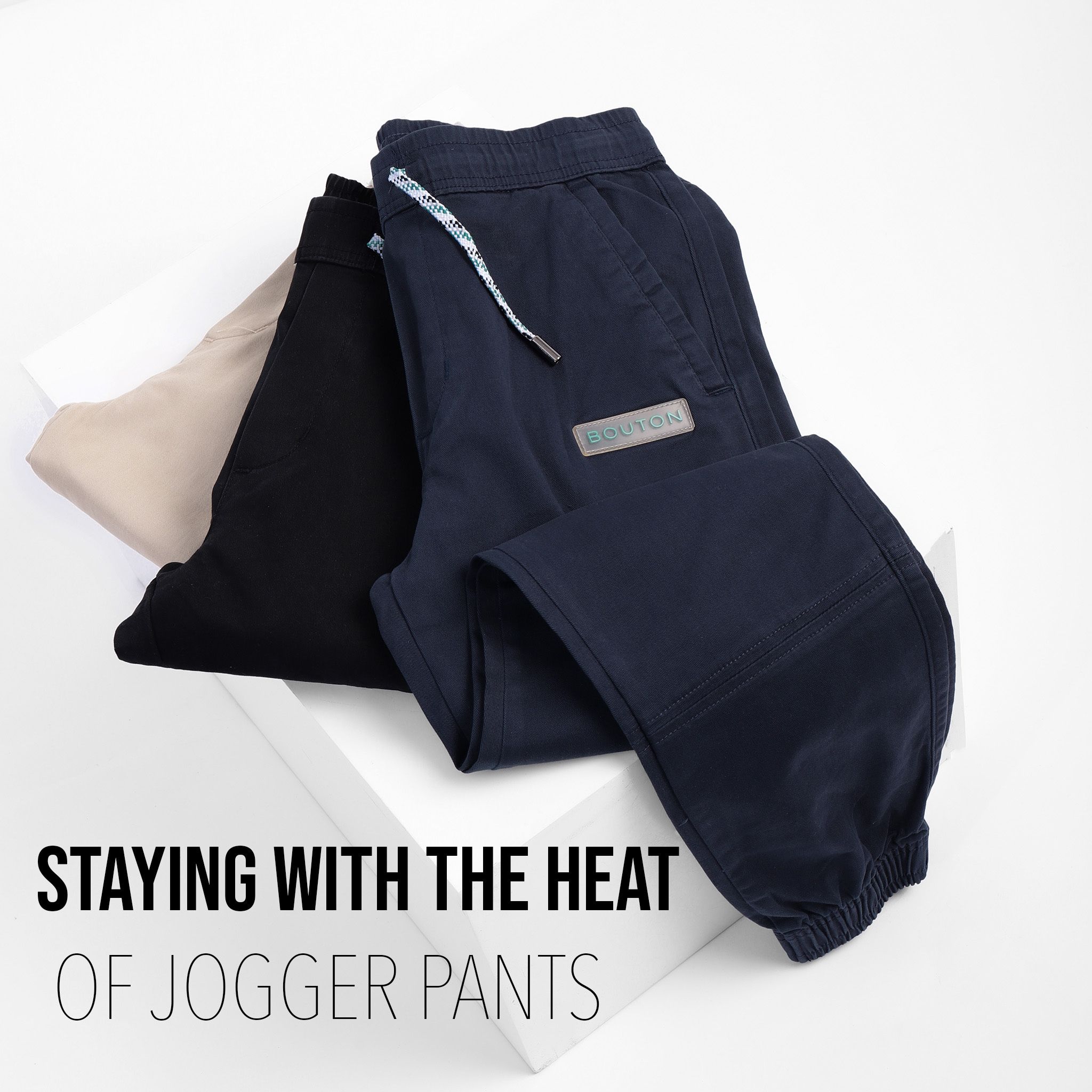 Quần jogger kaki BOUTON ss21