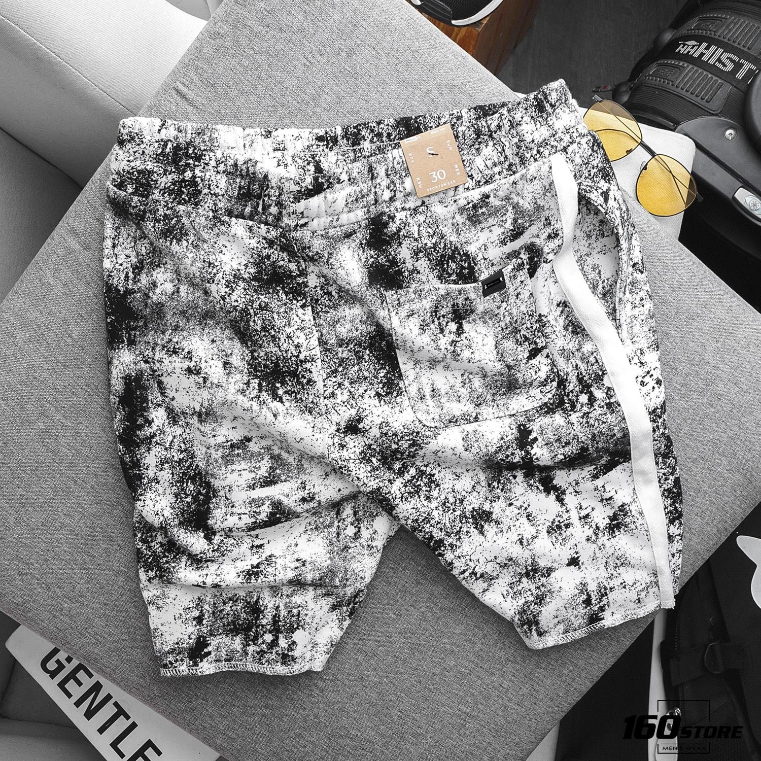 Quần Short nỉ P.B hoạ tiết