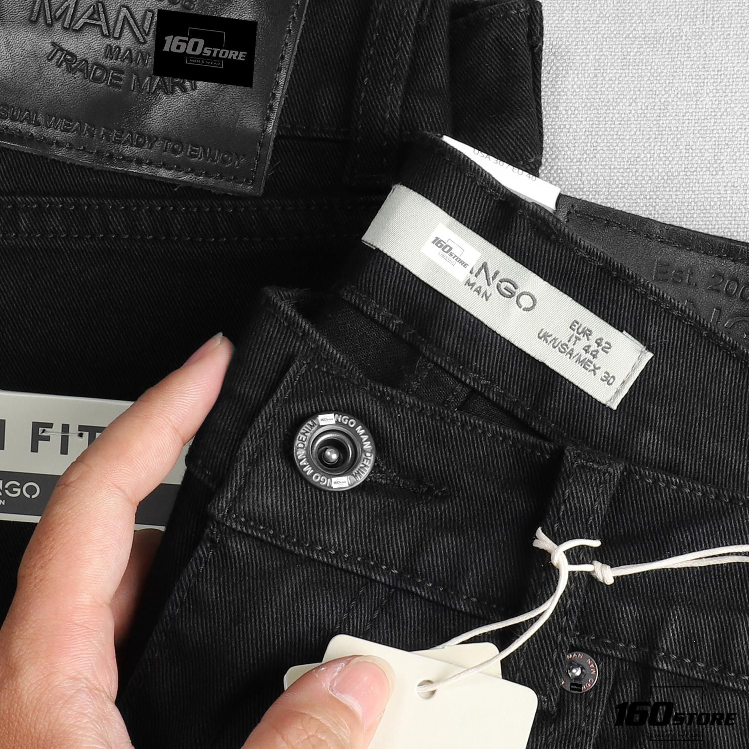 Quần jean M.N.G black slim fit