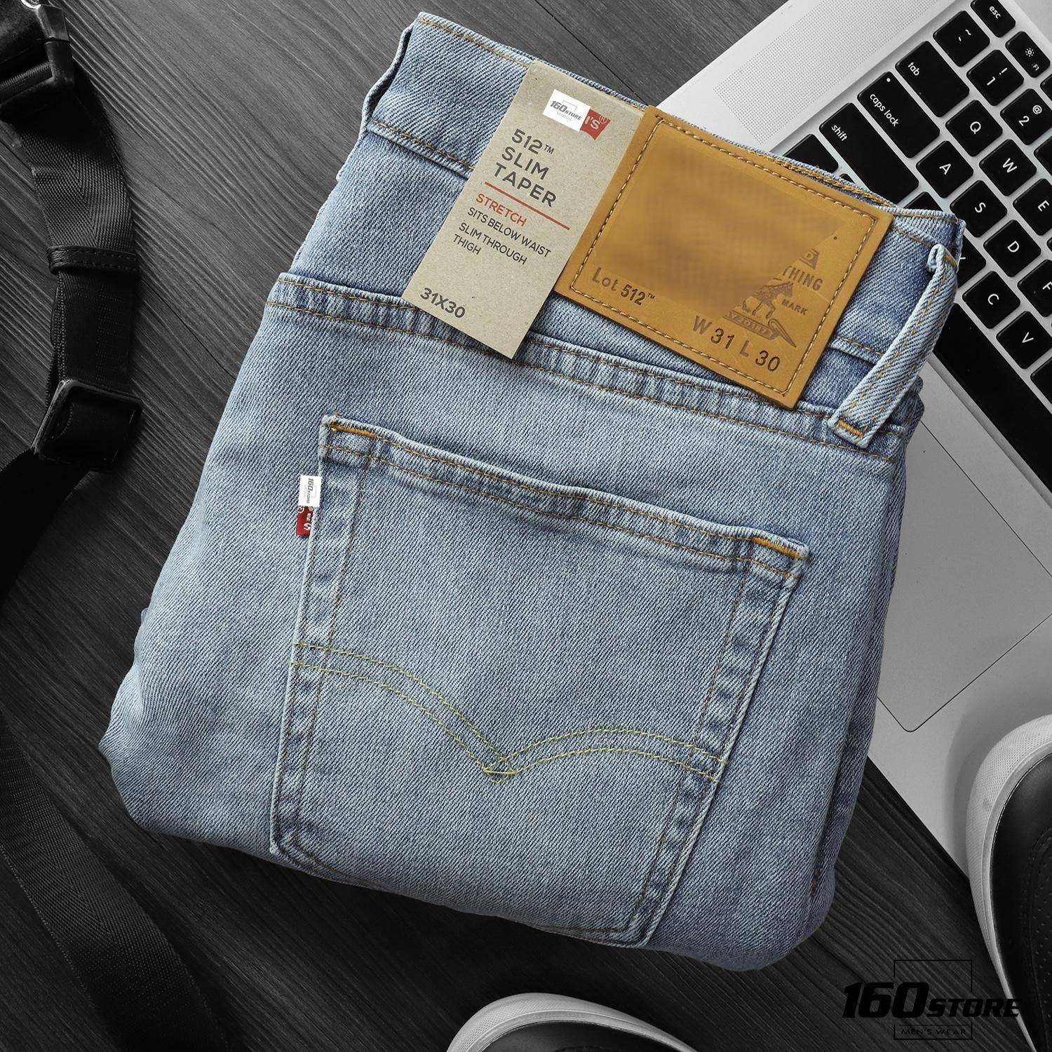 Quần jean LVIS 512 slim taper