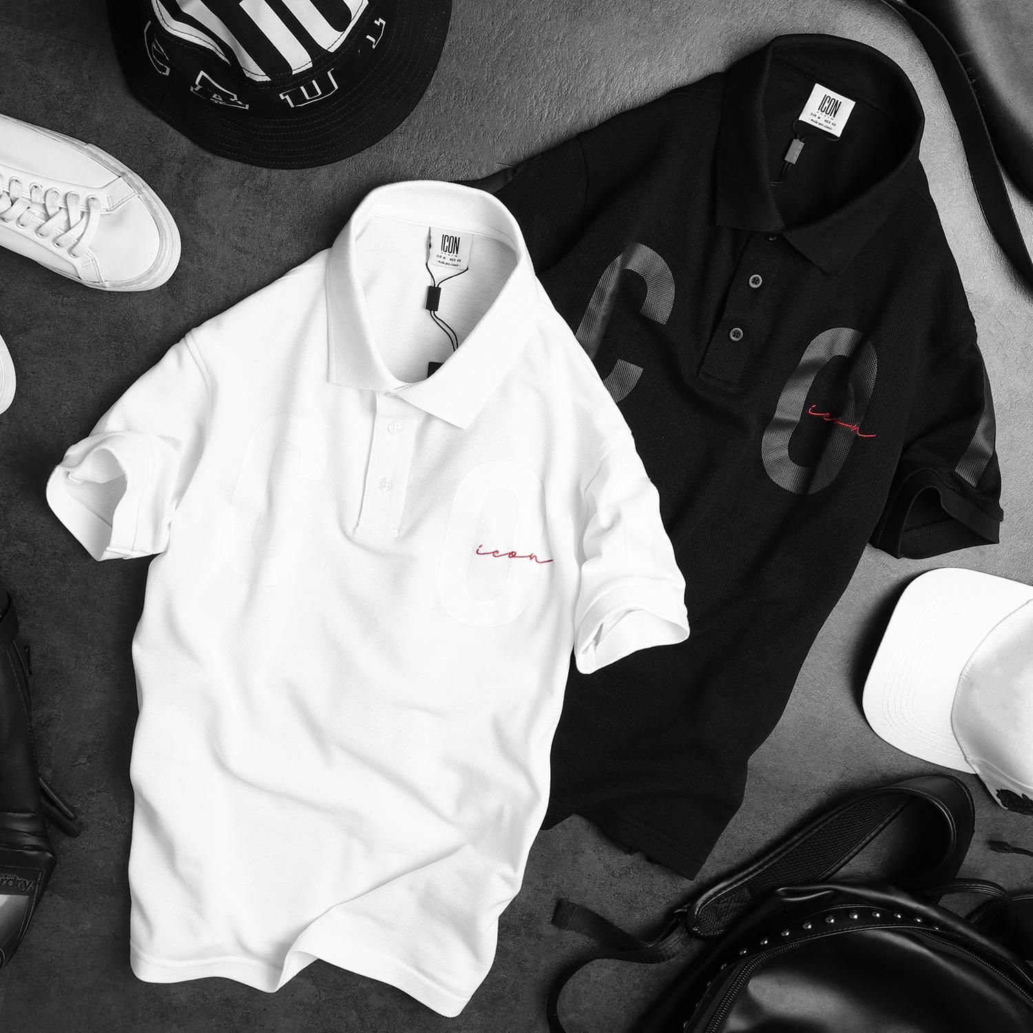 Áo polo ICON DENIM printed