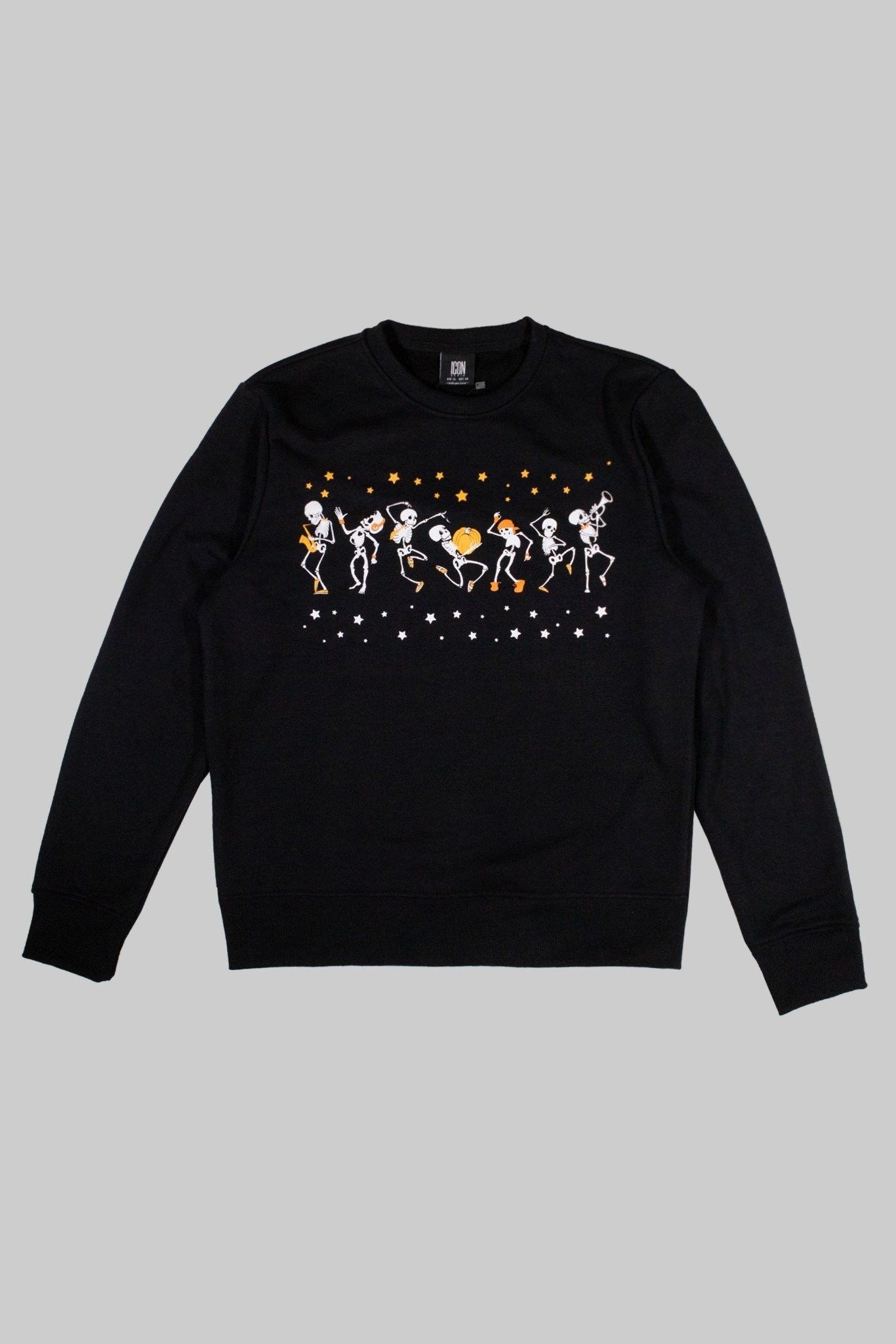 Sweatshirt ICON DENIM Black Skeleton