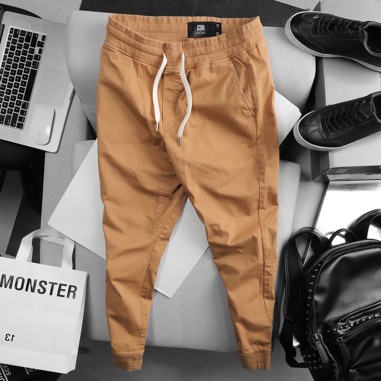 Quần jogger kaki ICON DENIM