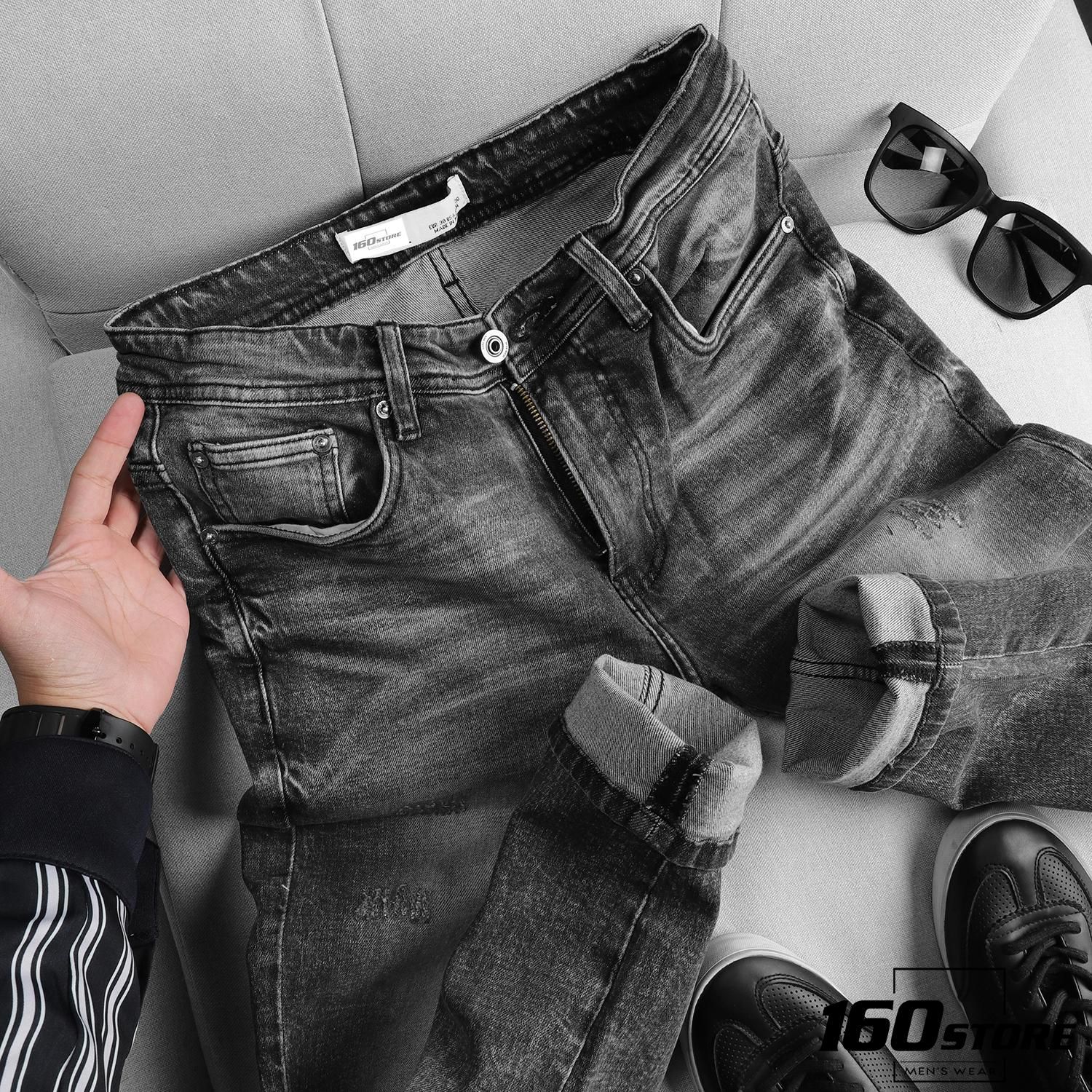 Quần jean ZRA ripped slim fit