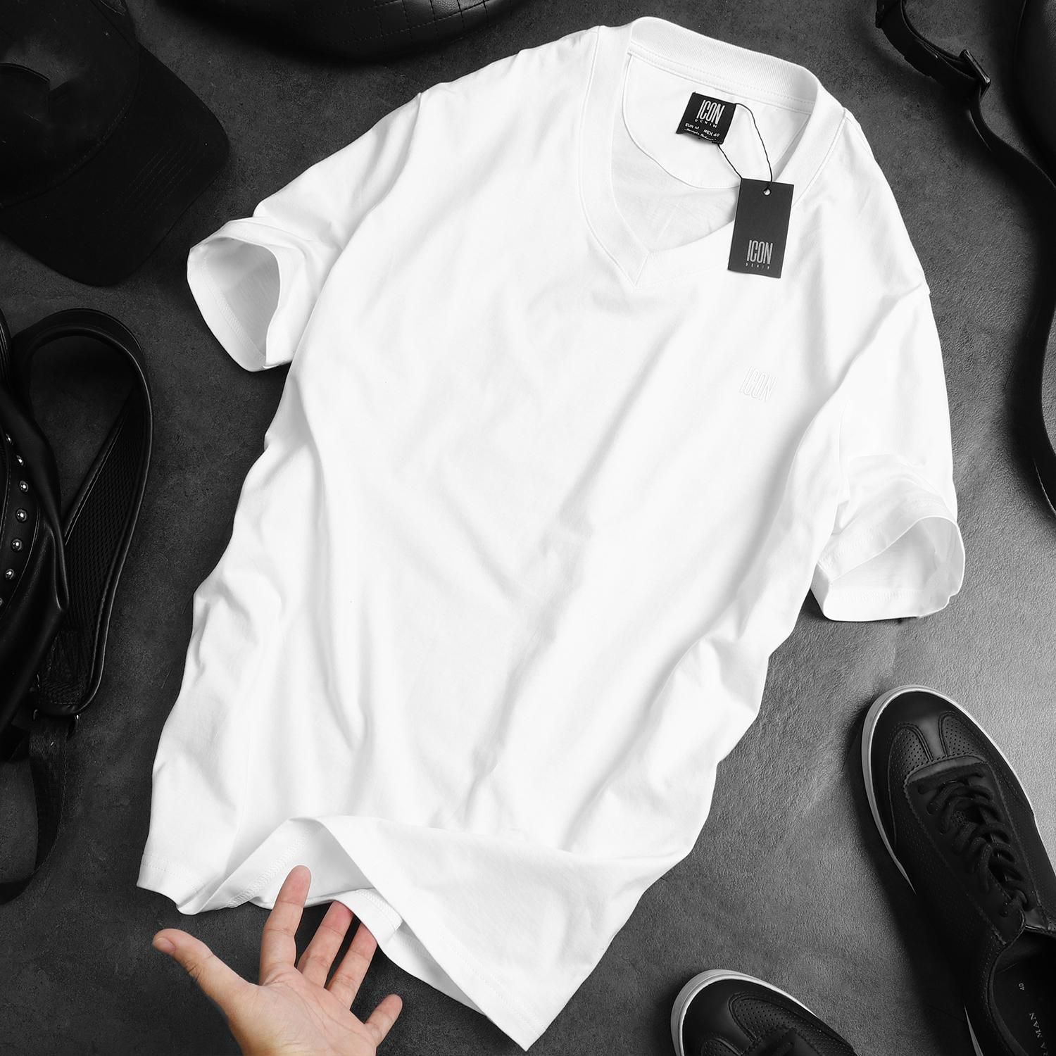Áo thun ICON DENIM basic V-neck