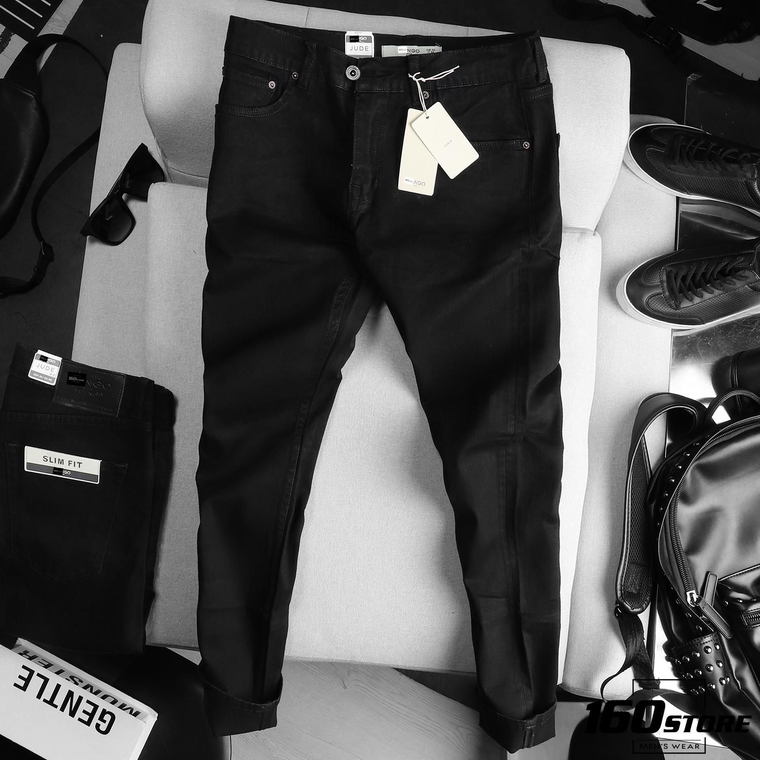 Quần jean M.N.G black slim fit