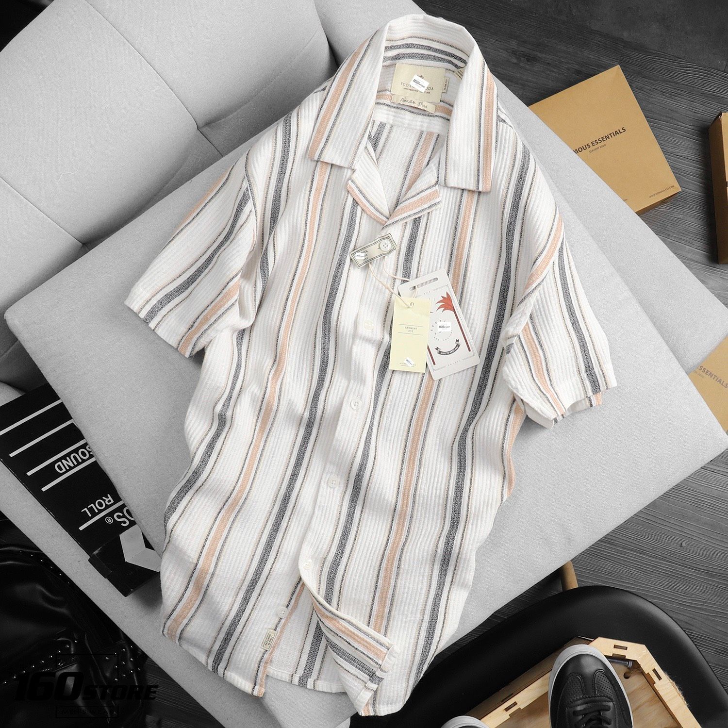 Áo sơmi tay ngắn S&S0DA stripes