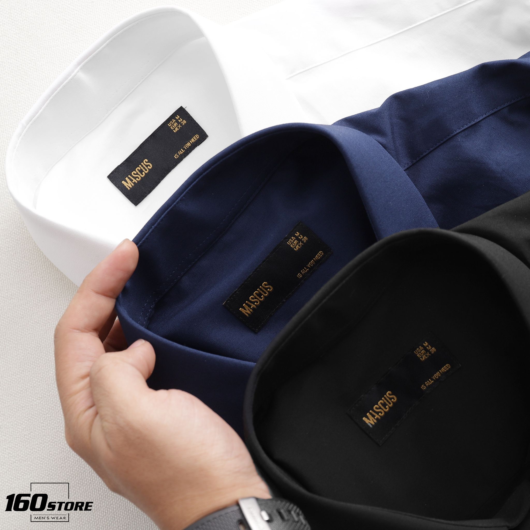 Áo sơmi tay ngắn MASCUS basic slim