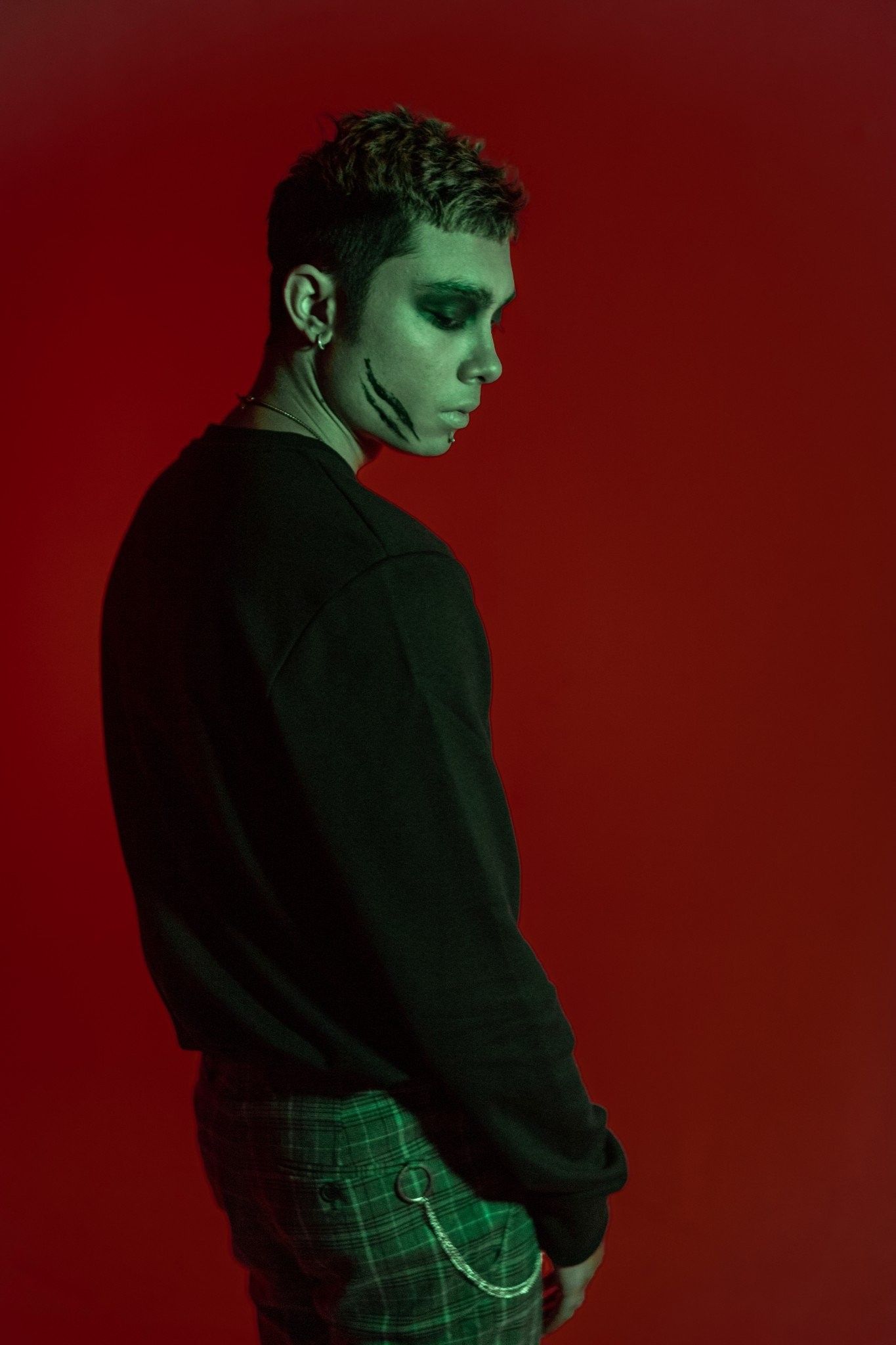 Sweatshirt ICON DENIM Black Skeleton
