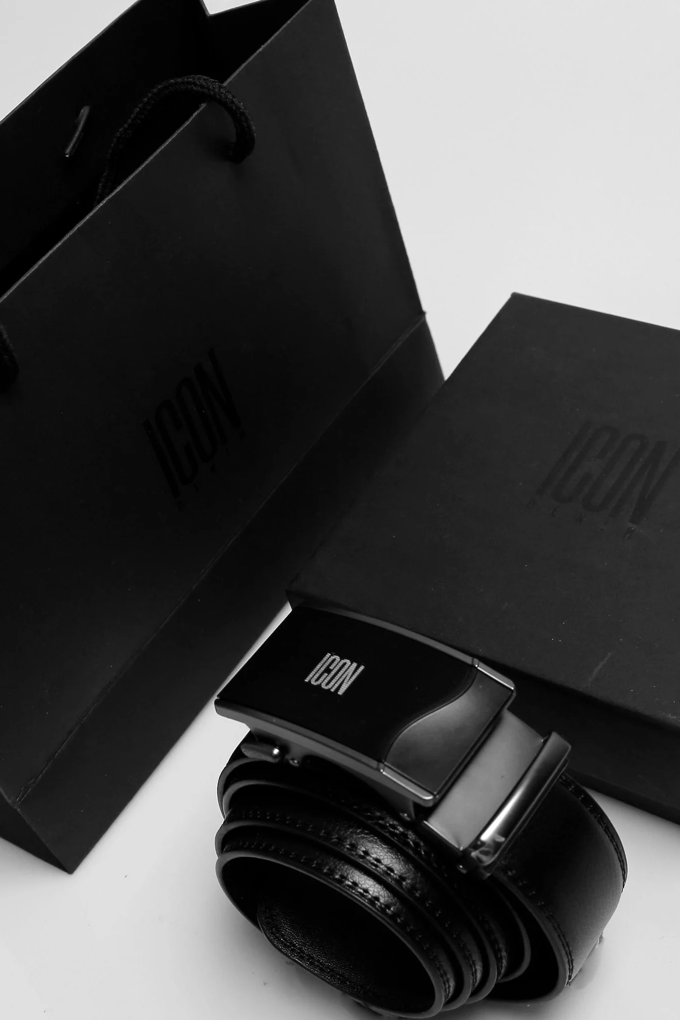 Thắt lưng ICON DENIM Black Ashlar
