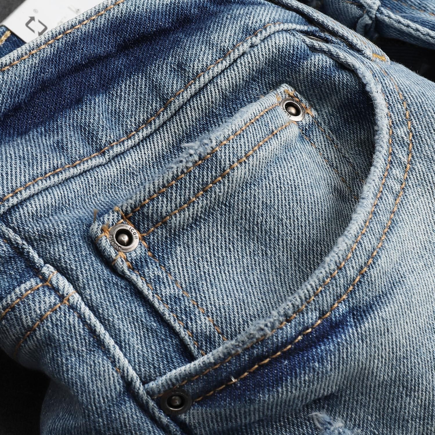 Quần jean ICON DENIM ripped slim fit