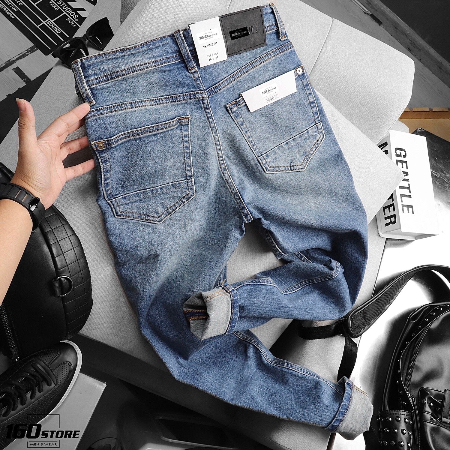 Quần jean ZRA blue skinny