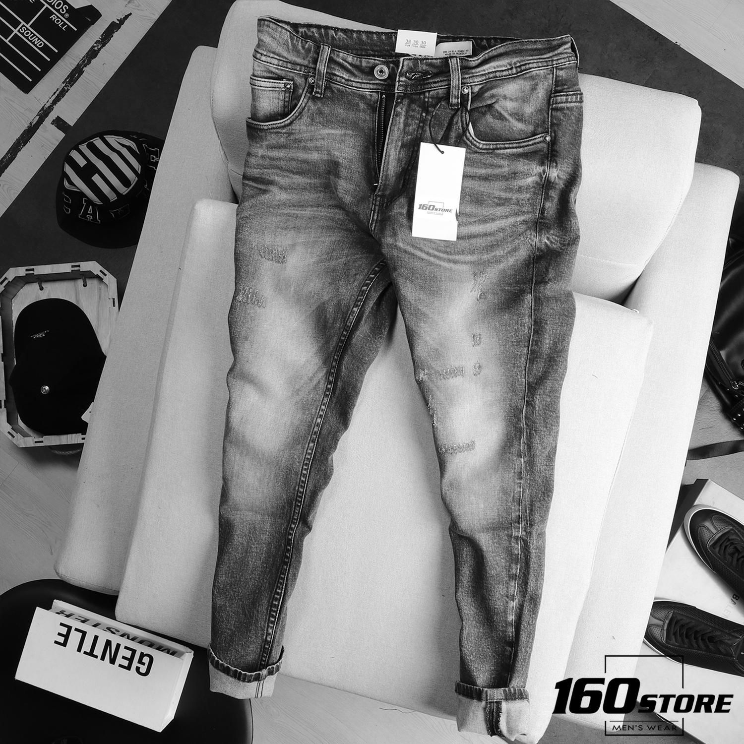 Quần jean ZRA ripped slim fit