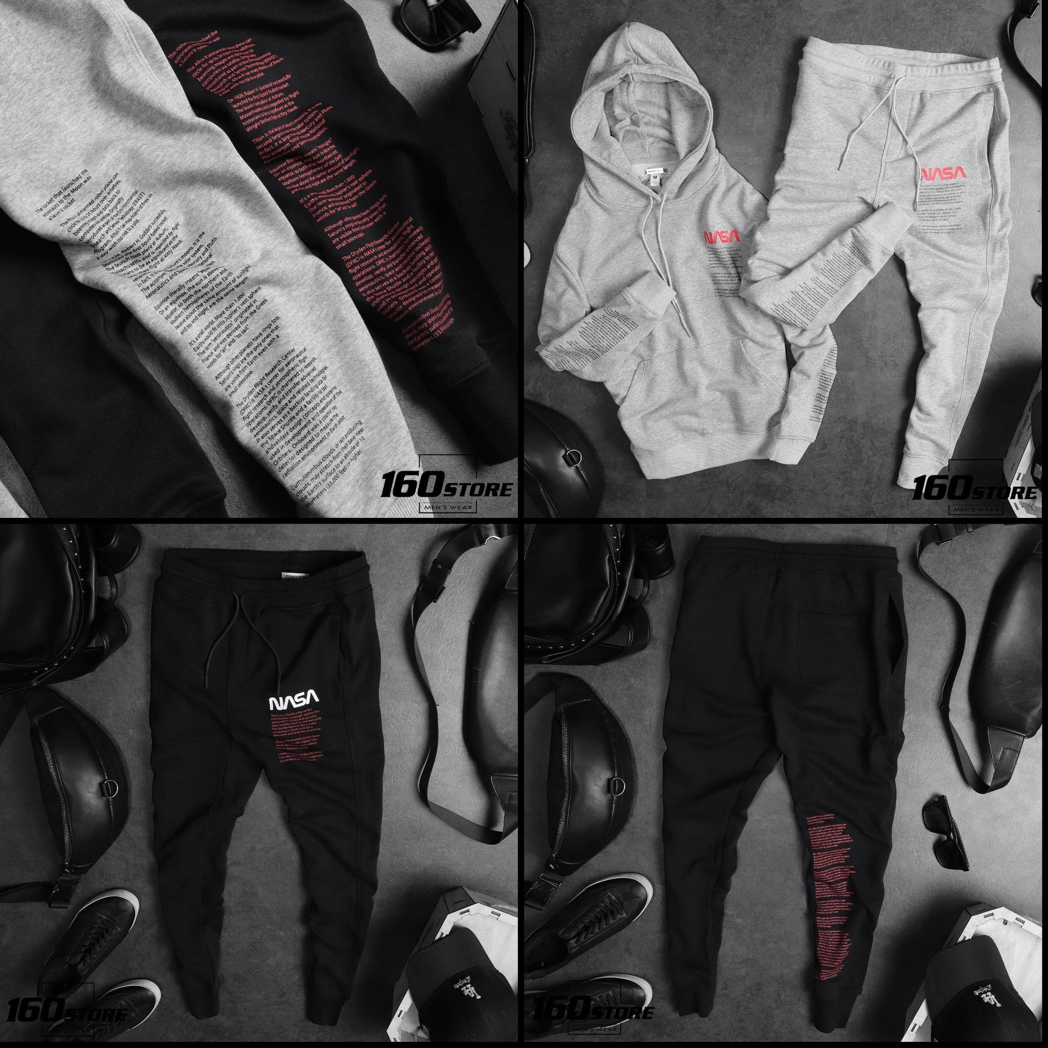 QUẦN JOGGER H.M x NASA track suit