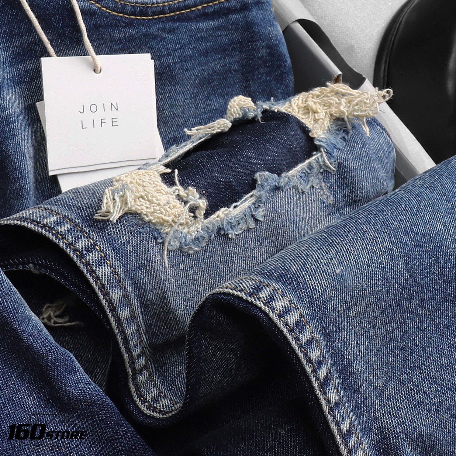 Quần jean ZRA Ripped slim fit