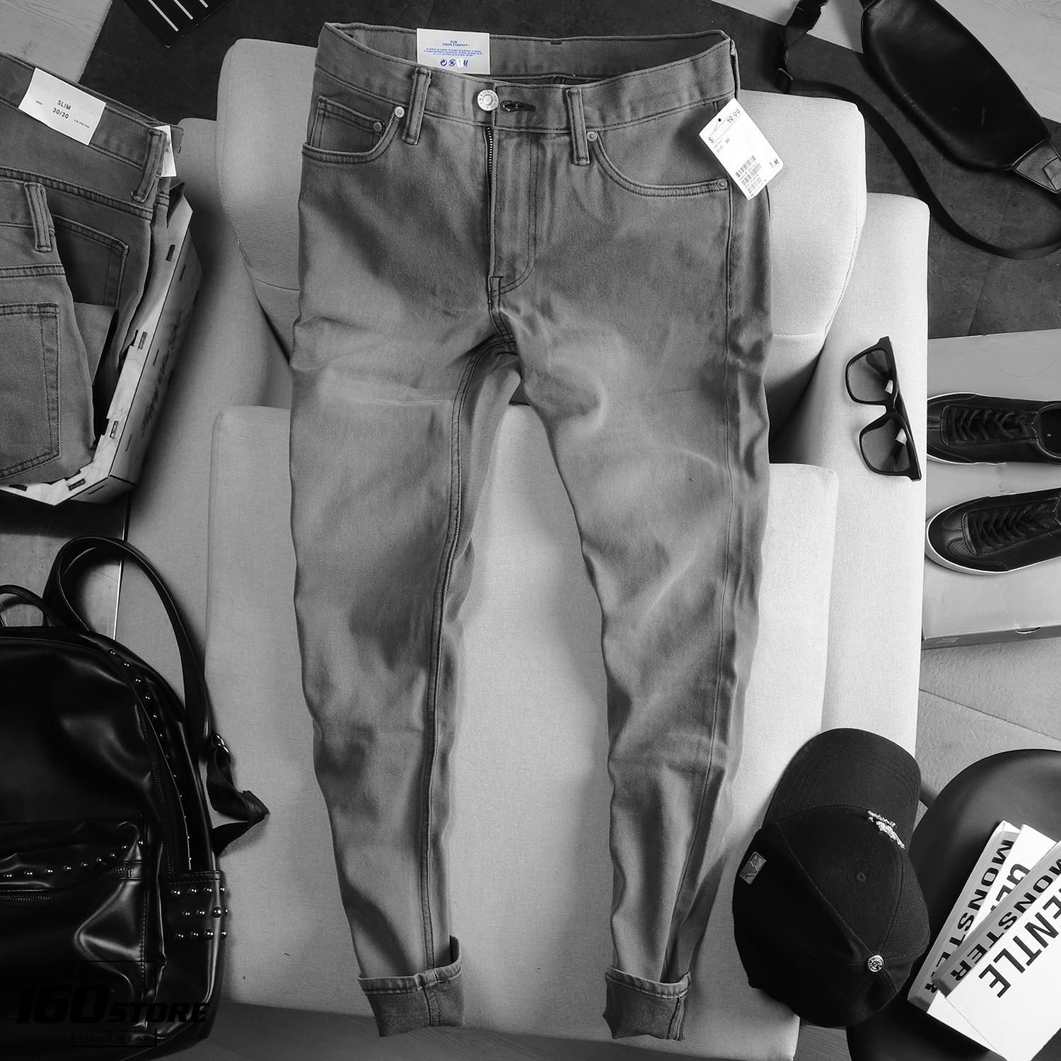 Quần jean H.M gray slim-fit
