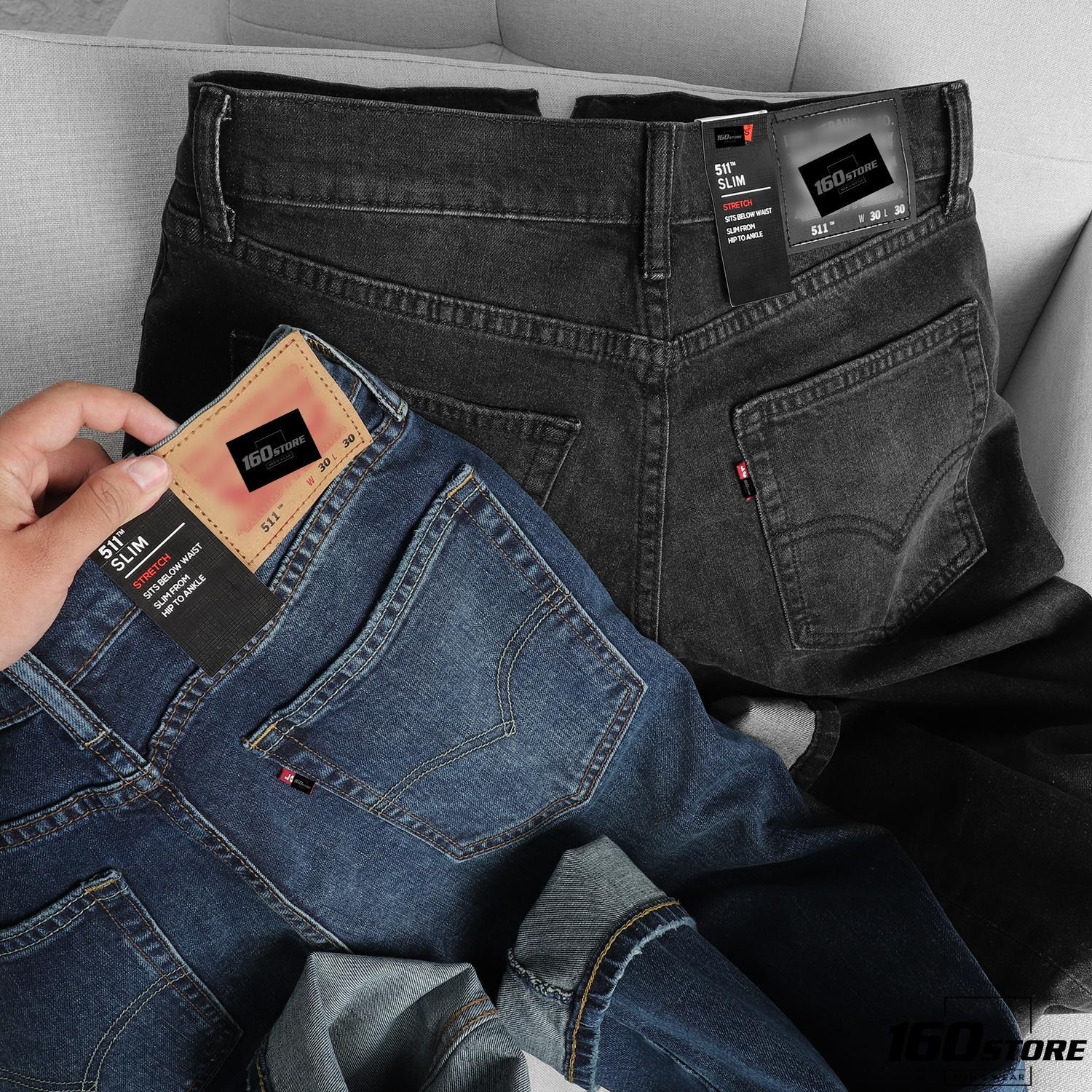 Quần jeans LVIS 511 xám đậm