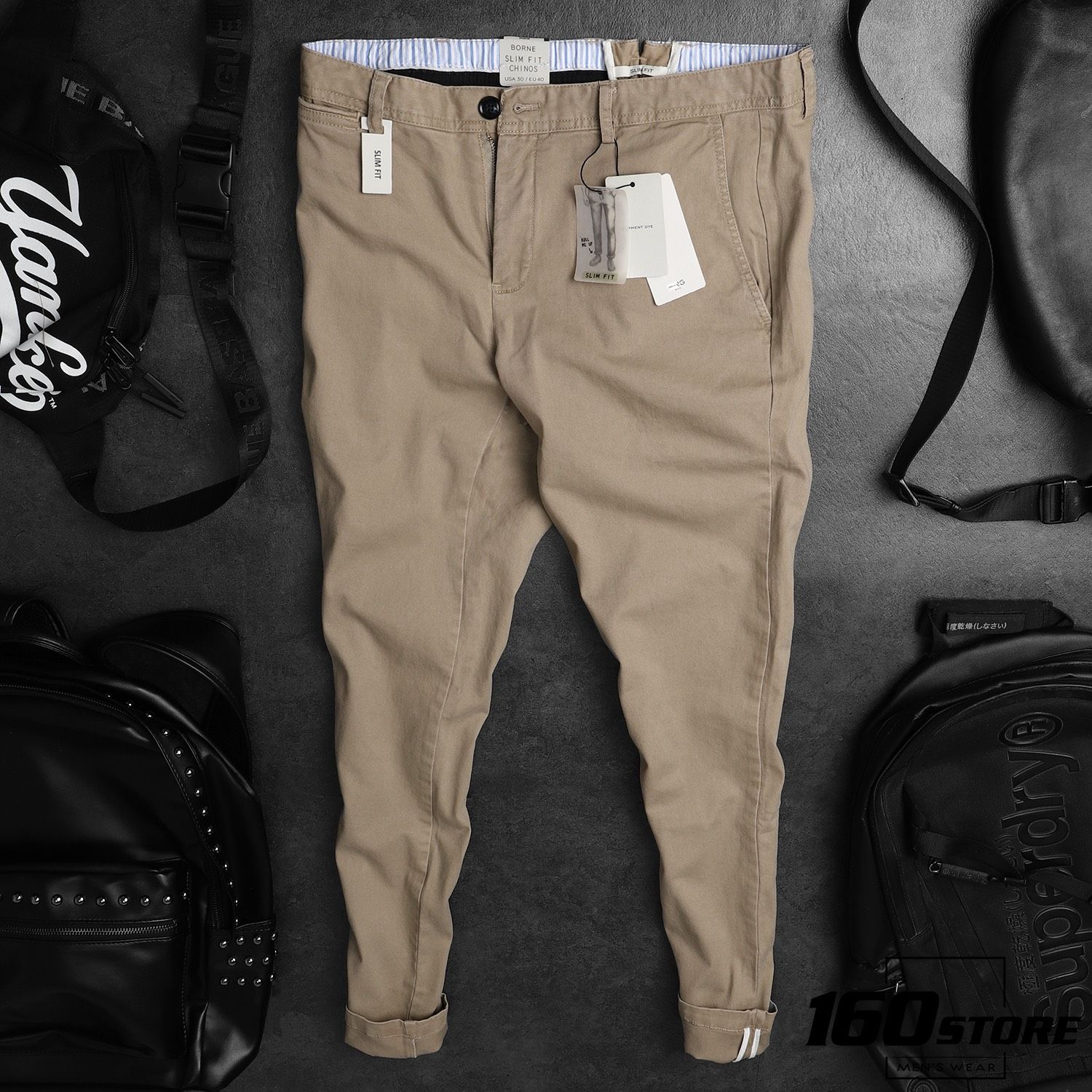 Quần kaki M.N.G borne slim fit