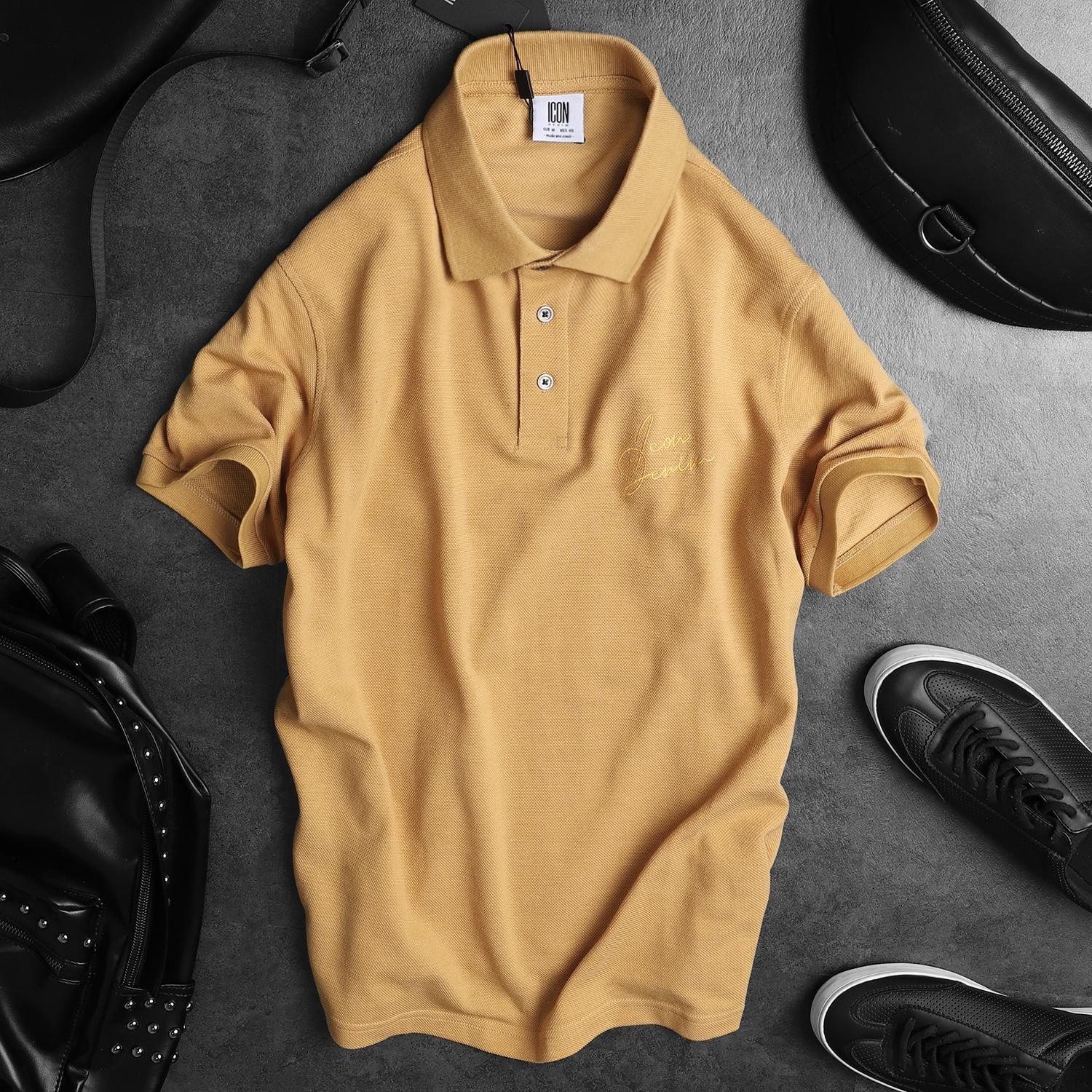 Áo polo ICON DENIM logo thêu