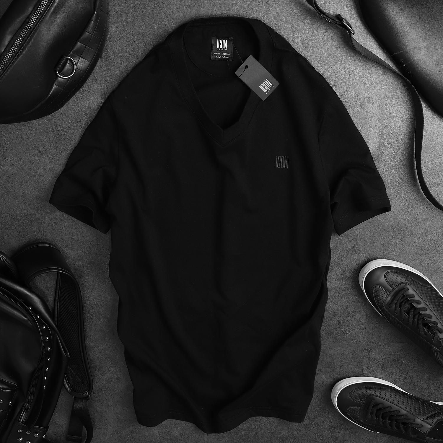 Áo thun ICON DENIM basic V-neck