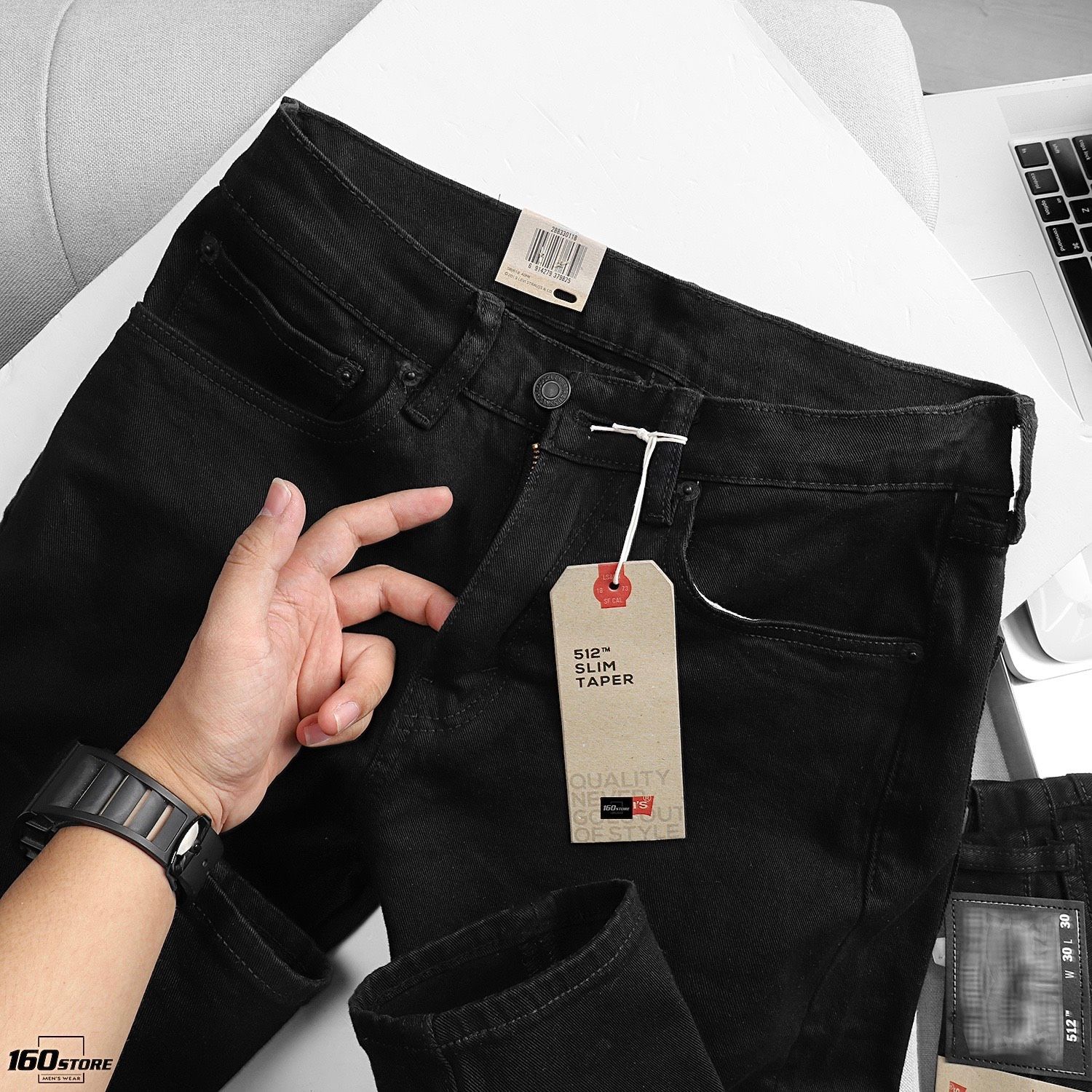 Quần Jean LVIS 512 Black