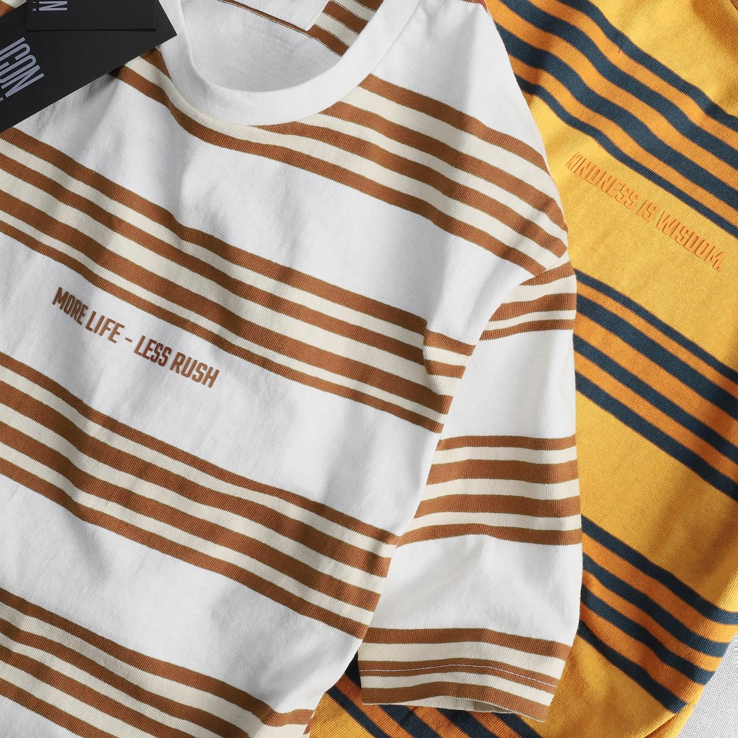 Áo thun ICON DENIM w stripes