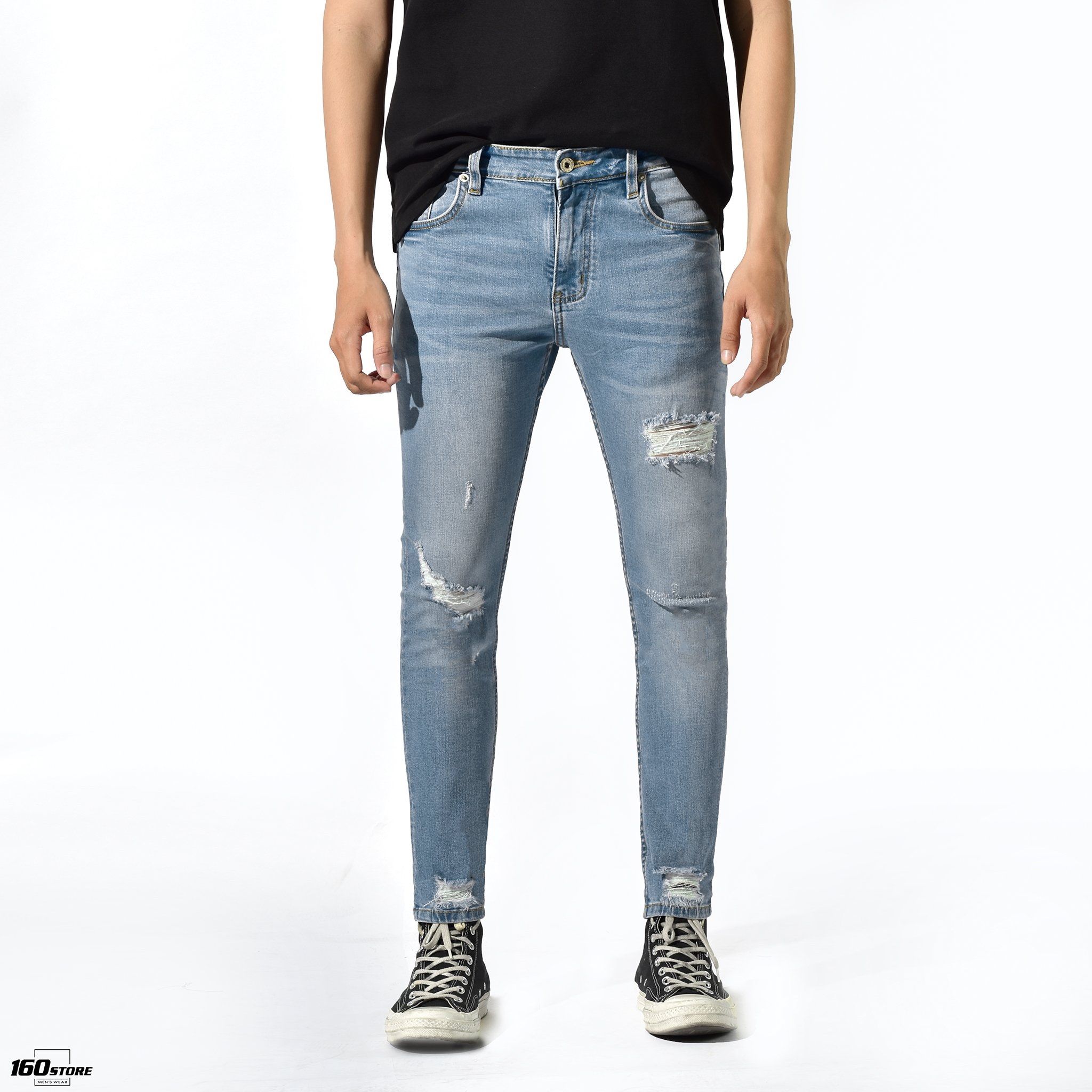 Quần jeans T.MAN skinny rách