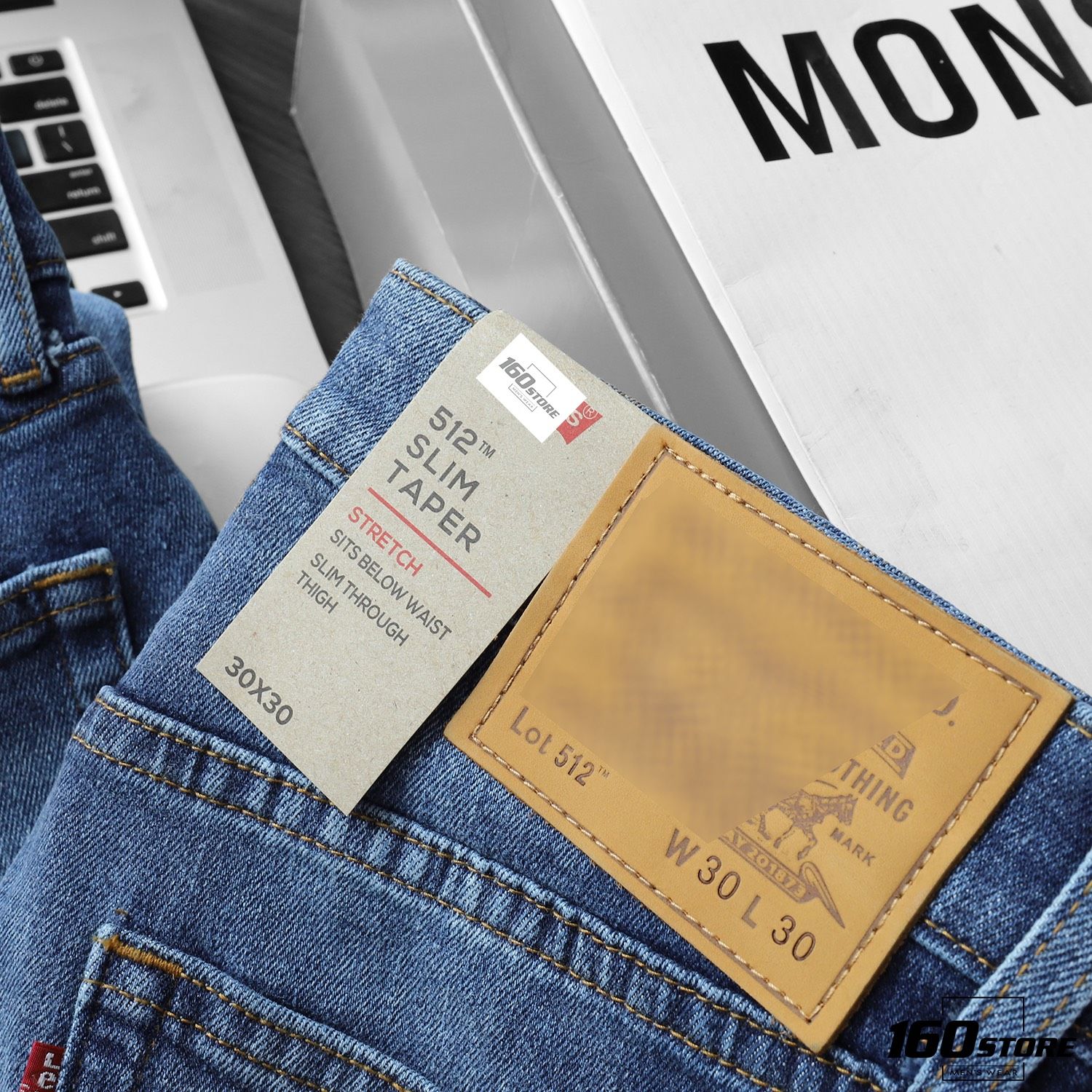 Quần Jean LVIS 512 slim taper