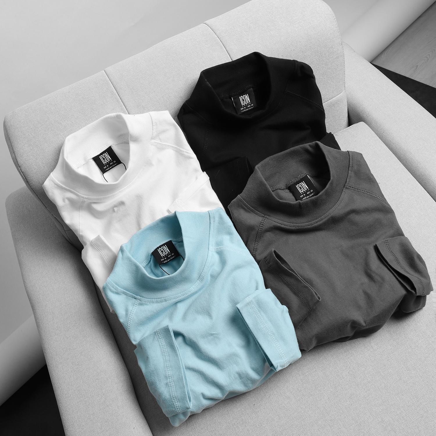 Áo thun ICON DENIM turtle neck (TD)